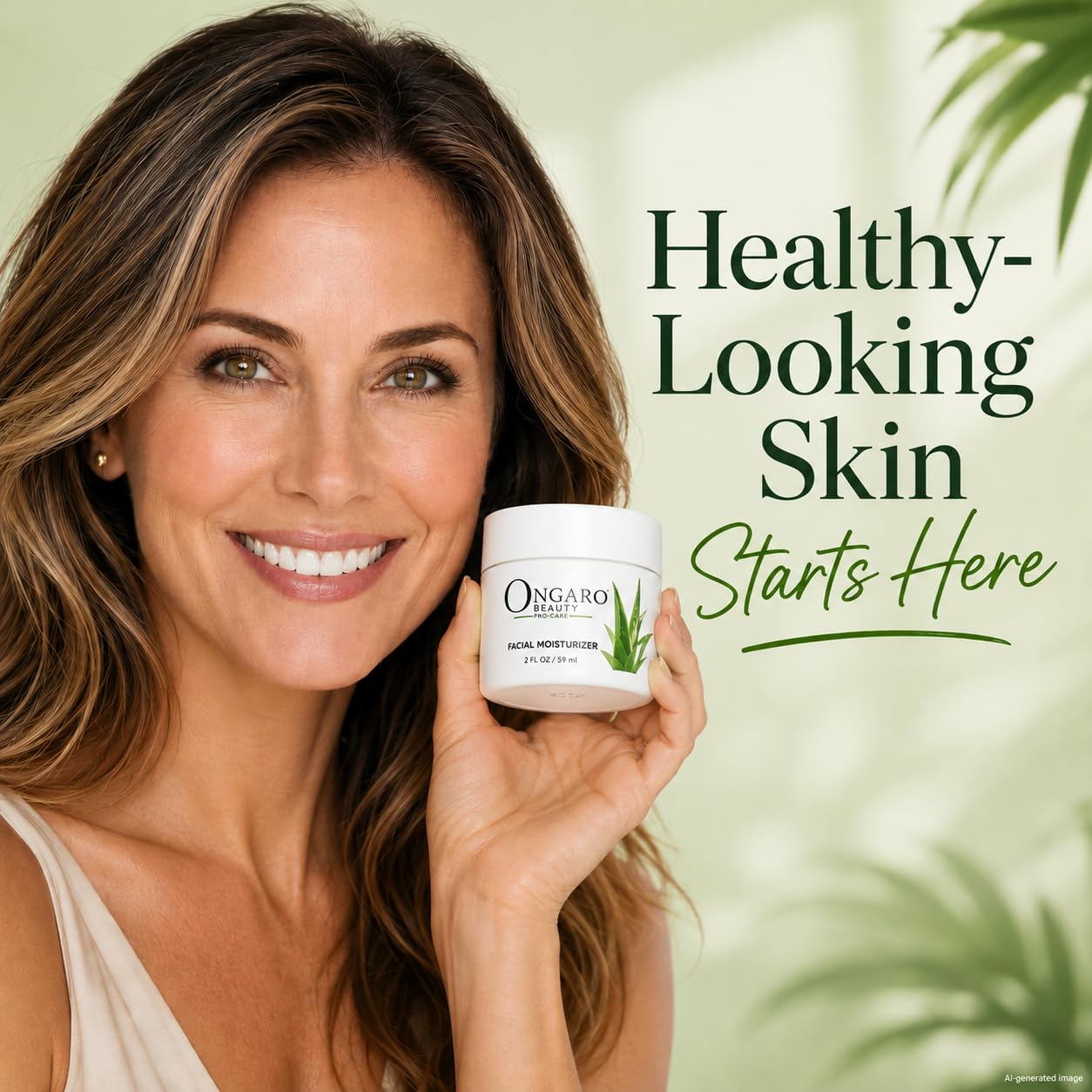 Ongaro Beauty Probiotic Face Moisturizer with Aloe Vera and Hyaluronic Acid