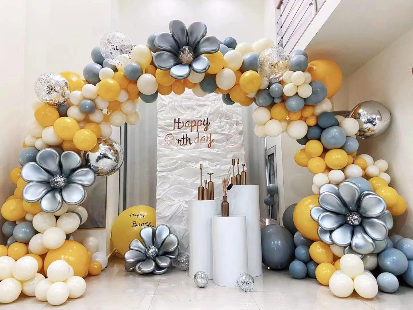 Balloon Arch Kit, 10ft Wide & 9ft Tall Balloon Arch Stand with Water Fillable Base, Adjustable Balloon Arch Stand Kit for Birthday Wedding Holiday Party Baby Shower