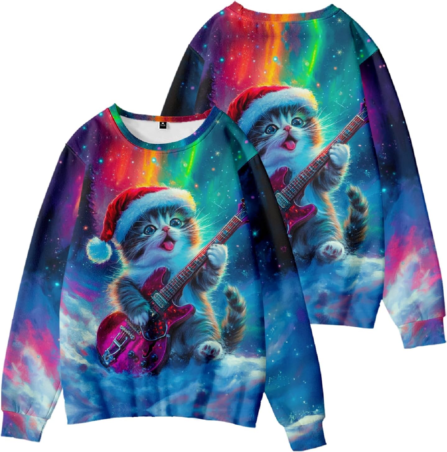 MARSVOVO Ugly Christmas Sweatshirt Men Women Crewneck Long Sleeve Xmas Sweater Unisex Fashion Hoodies for Party - Image 4