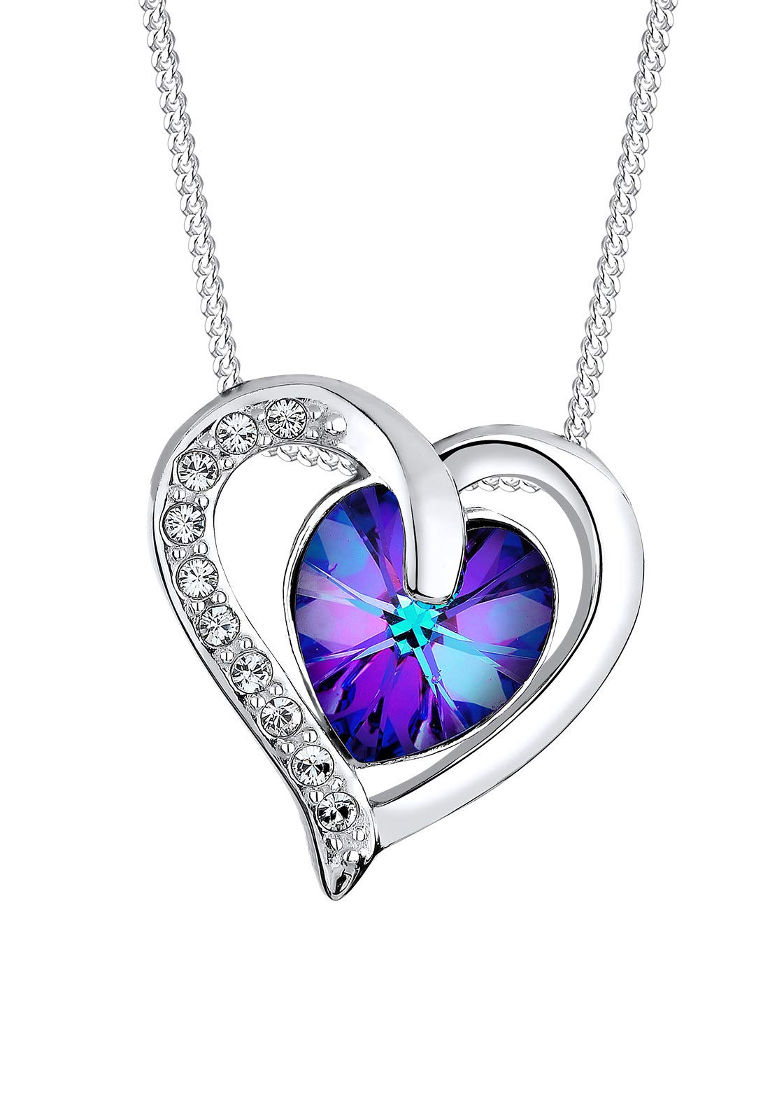 Elli Necklace Elli Necklace Heart Crystals 925 Sterling Silver