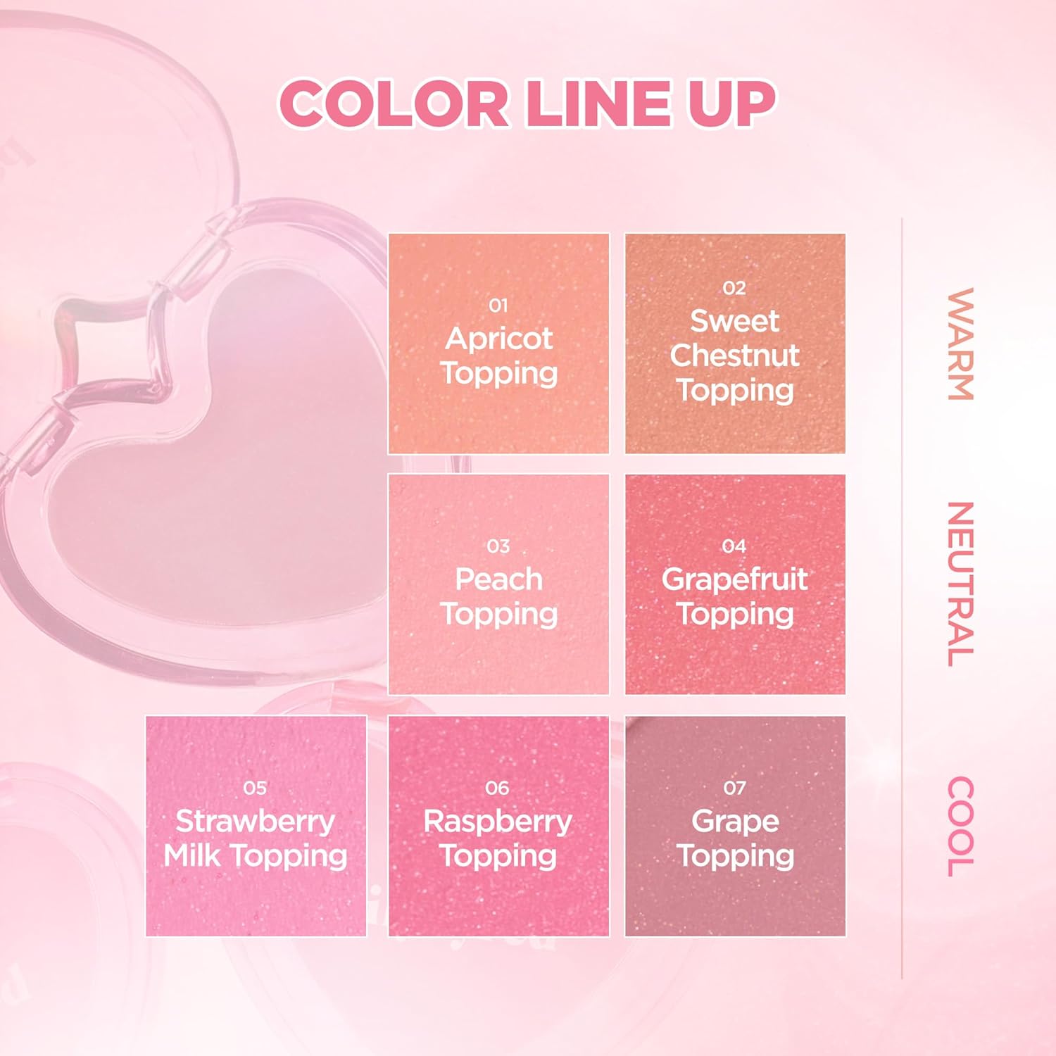 lilybyred Luv Beam Sherbet Cheek | Heart-Shaped Korean Cream Blush, Lightweight Melt-In Texture, Micro-Pearl Glow, Buildable Natural Color, Soft Radiant Finish, 0.12 oz. (06 Raspberry Topping) - Image 6