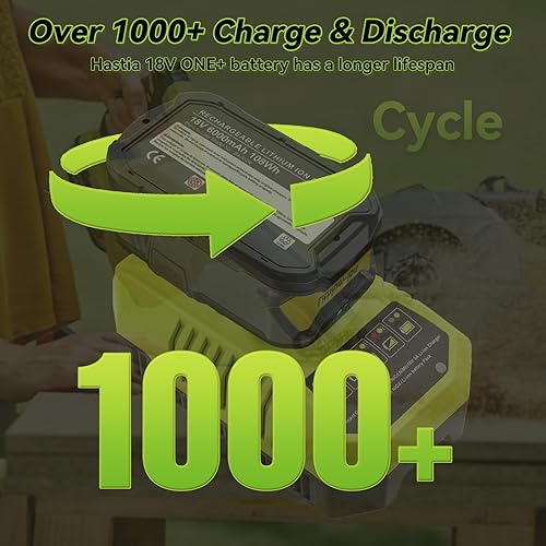 Miniatura 5 de Paquete de 2 baterías de repuesto actualizadas de 6.0Ah para Ryobi 18V y cargador compatibles con batería Ryobi 18V ONE+ P108 P102 P103 P104 P105