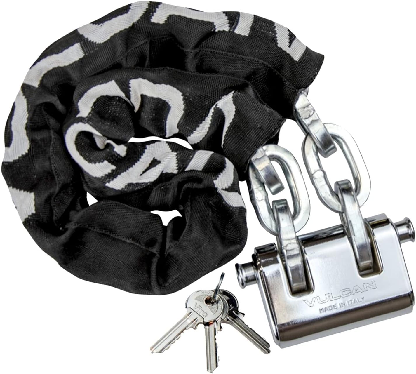 Security Chain and Lock Kit - Premium Case-Hardened - 3/8 Inch x 3 Foot (+/-2 Inches) - Chain Cannot Be Cut with Bolt Cutters or Hand Tools