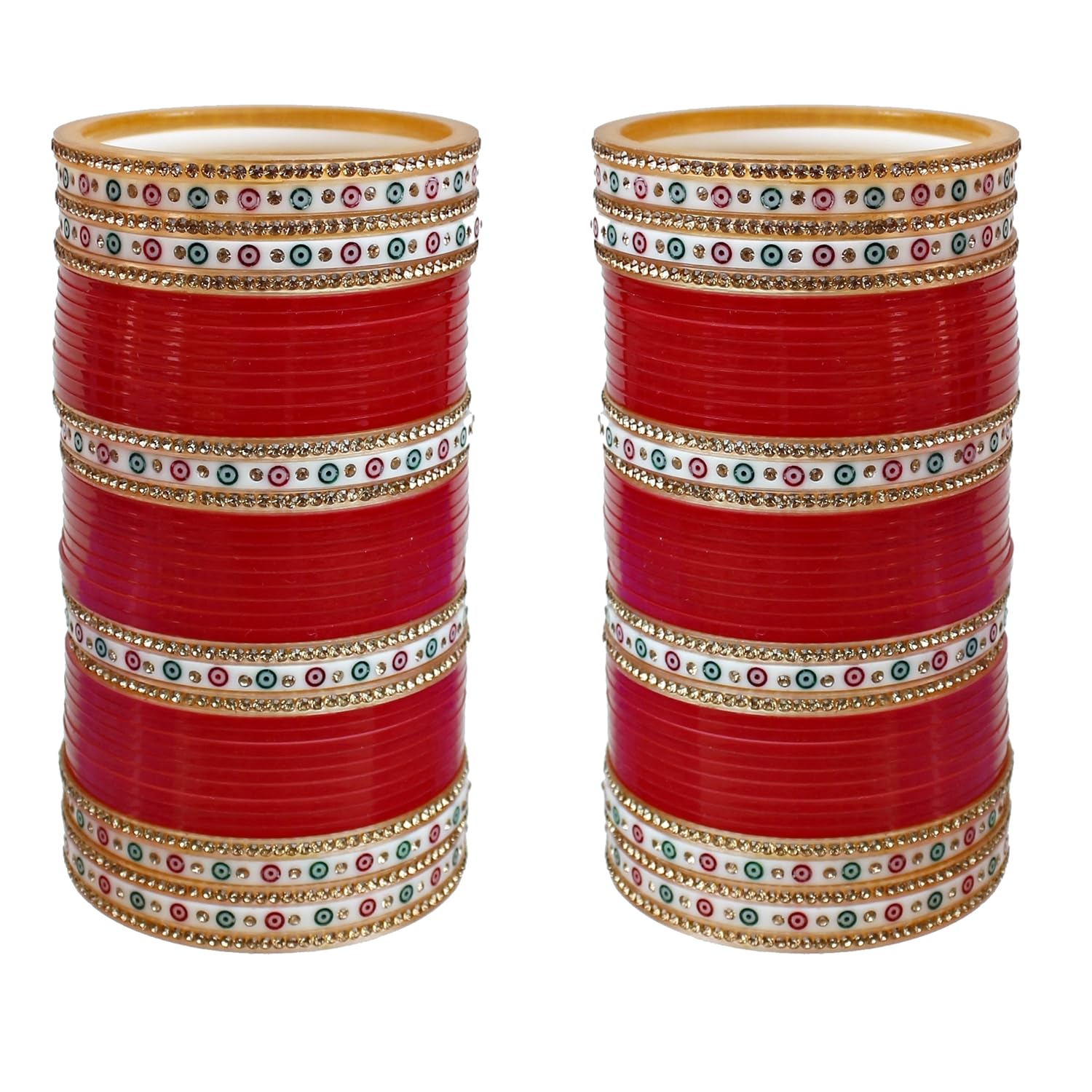 Lucky Jewellery Bridal Bangle Set Dhanteras/Diwali/Bhai Dooj Collection Wedding Punjabi chuda, Designer chura, Red Color Choora Set for Women (898-M1C1-MOHINI-R2.10) (B07MGN88BX) Amazon Price History, Amazon Price Tracker