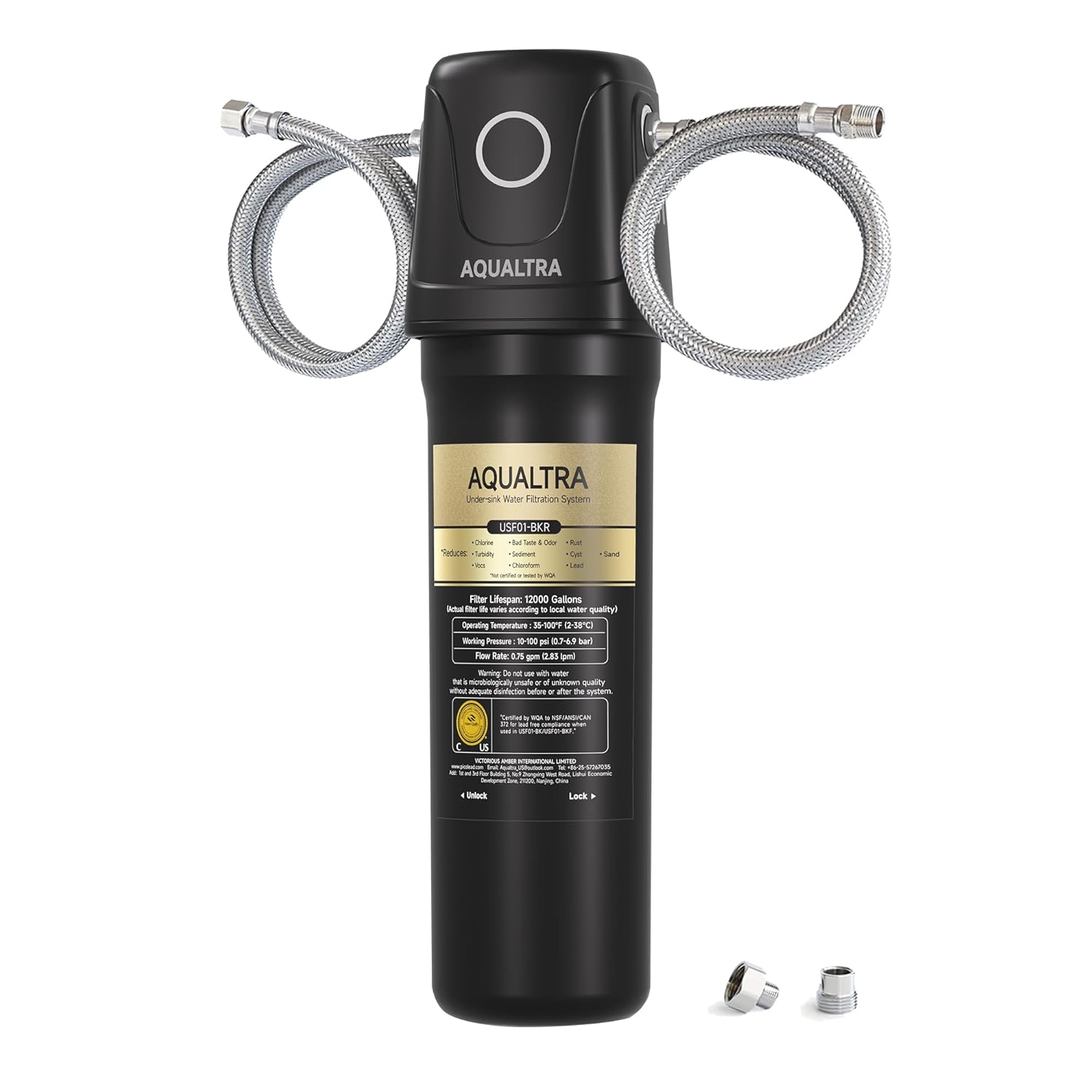 Filtro de Agua Bajo Mesada AQUALTRA USF01-BK 12K Gal miniatura 1