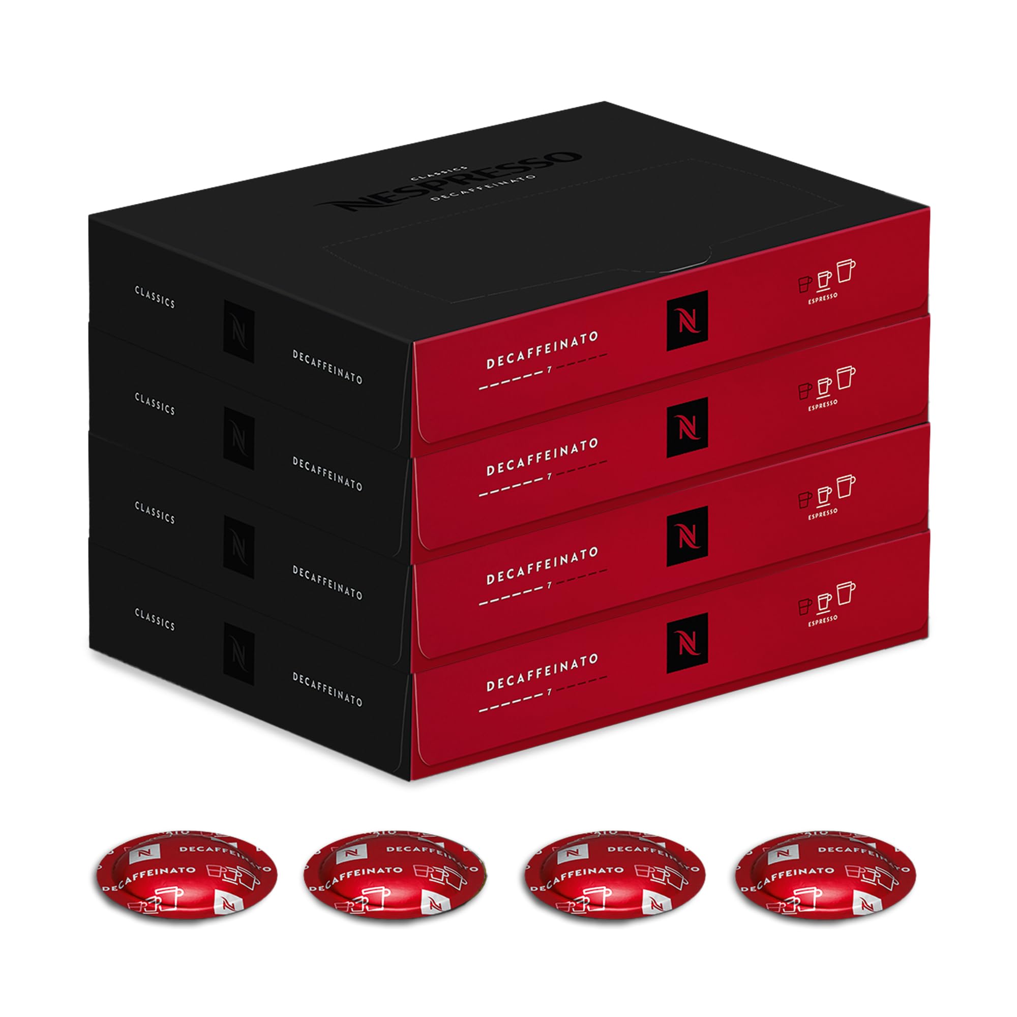 NESPRESSO PROFESSIONAL Decaffeinato 200 Kaffeekapseln | Entkoffeinierter Espresso, kompatibel mit Nespresso B2B Kaffeemaschinen