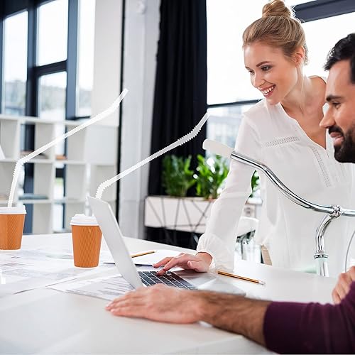 Miniatura 25 de Geiserailie 12 popotes flexibles de plástico extra largos para fiestas, camping, situaciones de movilidad limitada, lavavajillas