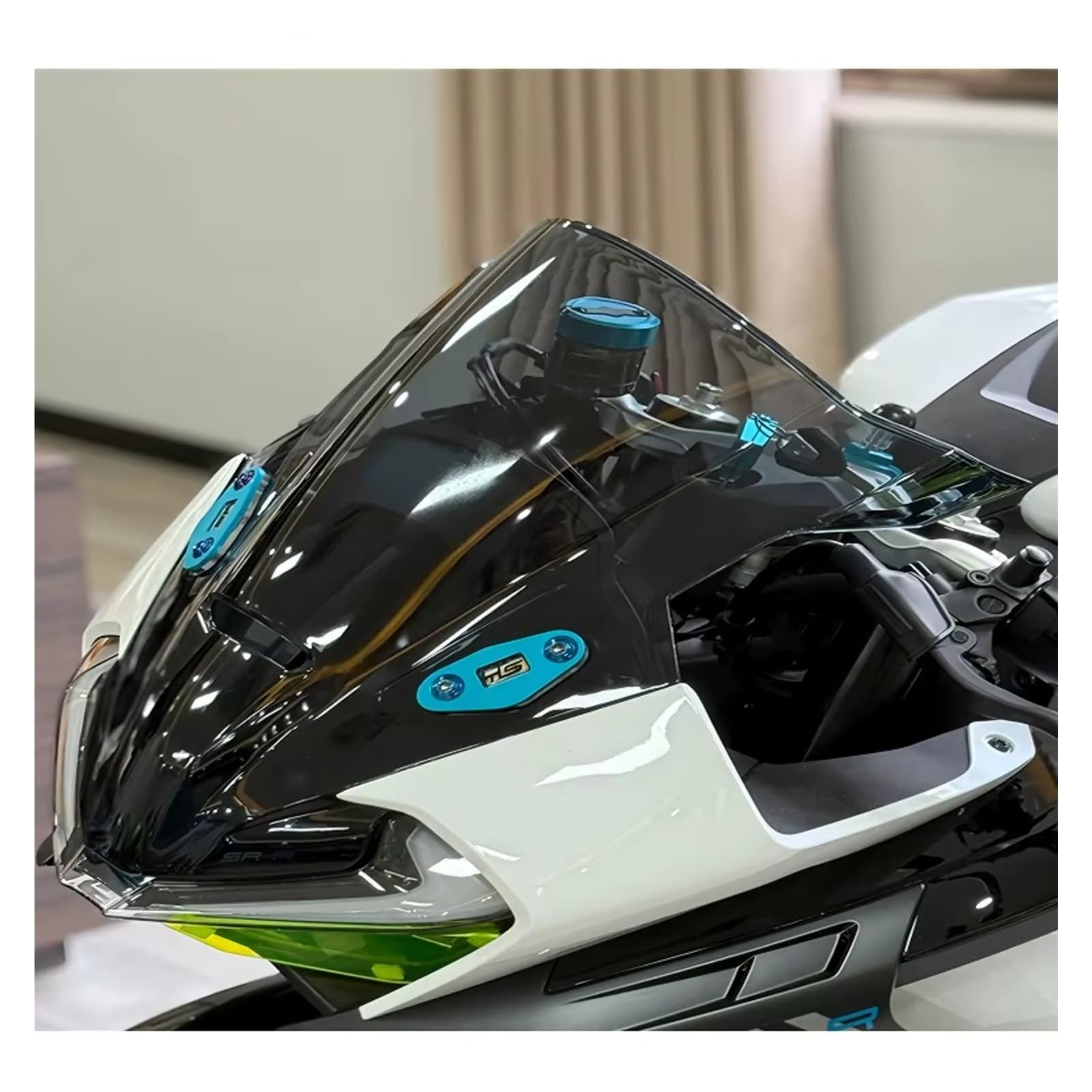 Compatible Avec 675SR Pour 675SR-R Pare-brise De Moto Rise Pare-brise Déflecteurs De Vent Protecteur Rétroviseurs Pour Housse De Siège