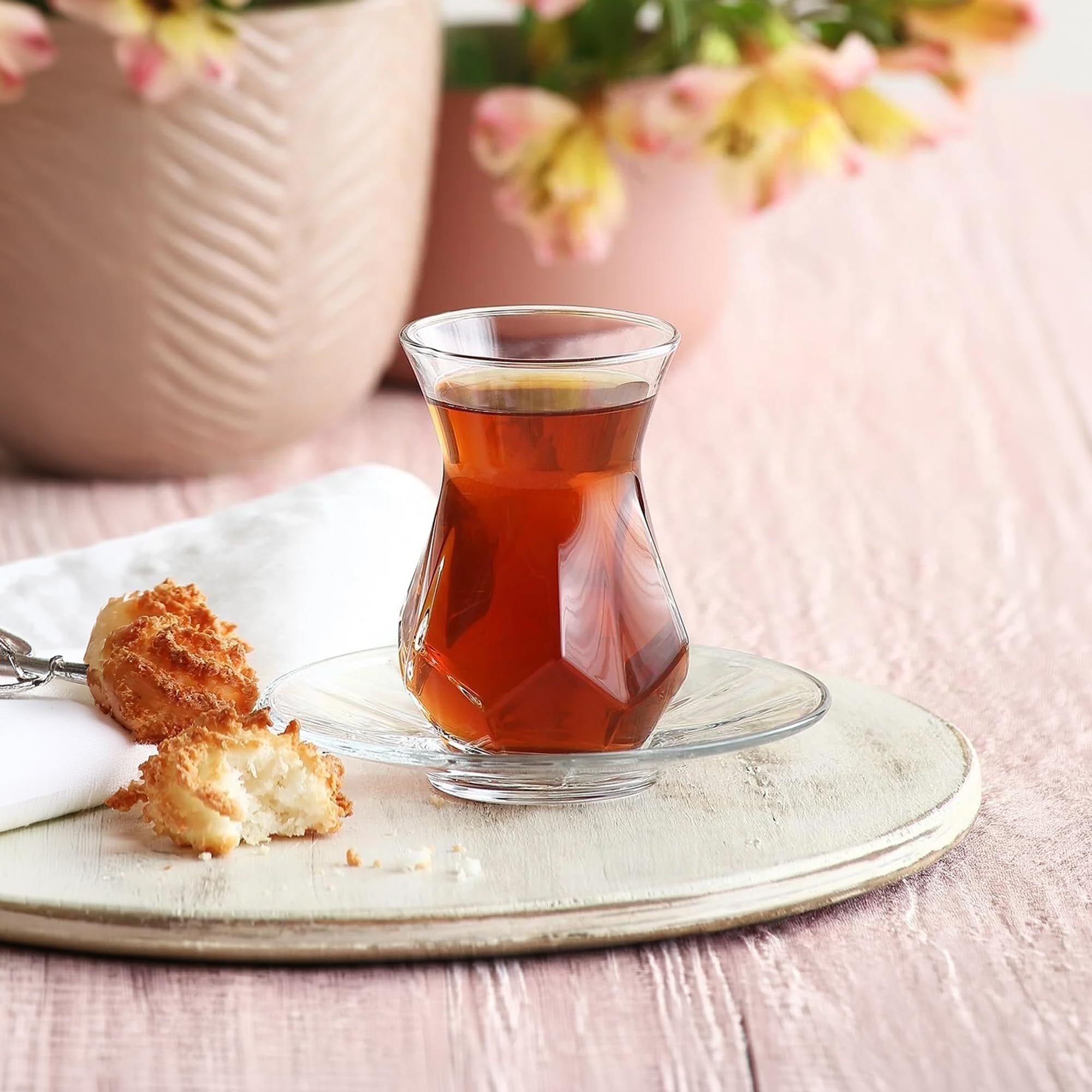 NORDIC SCHILLER Türkische Teegläser Set 165ml 48-teilig