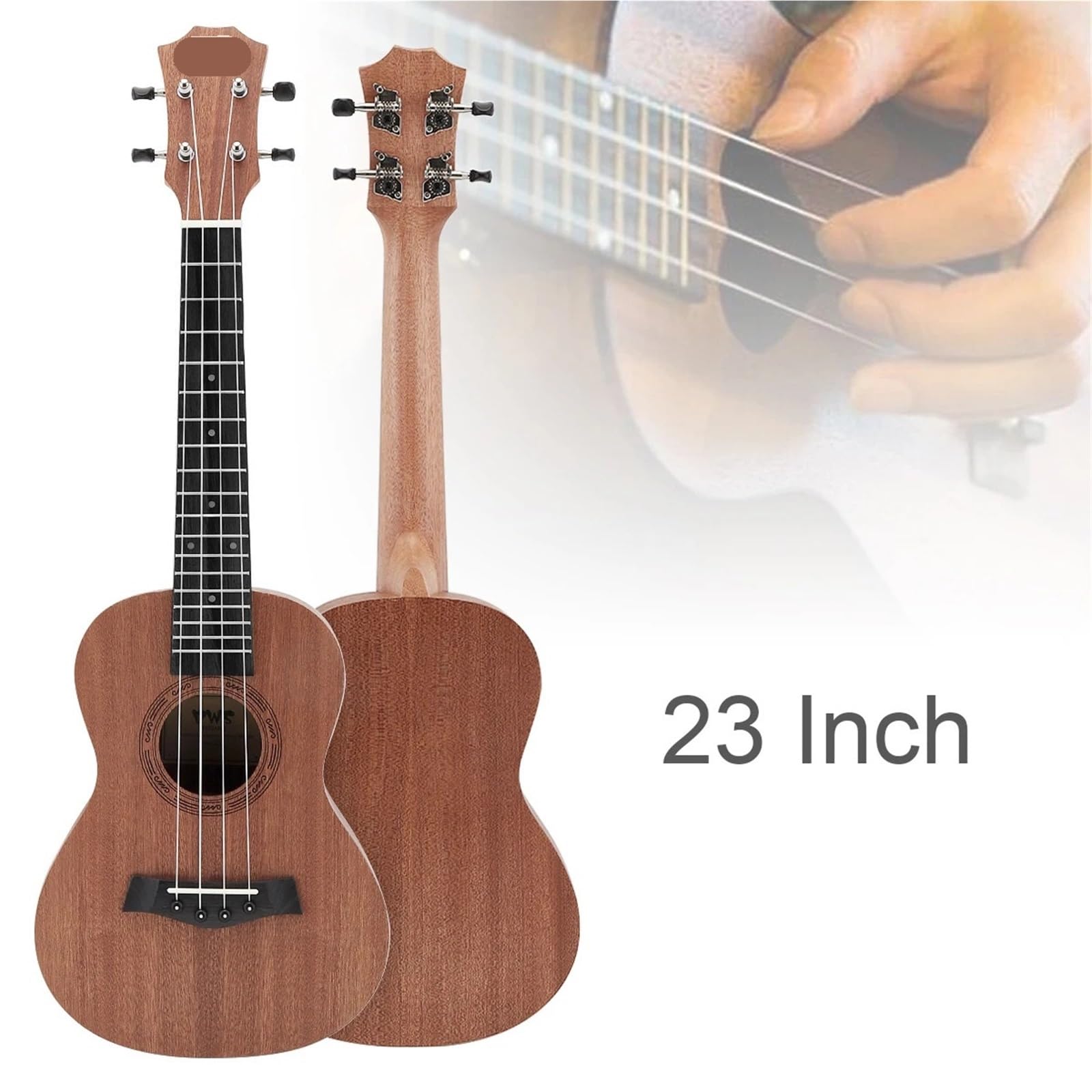 Ukulele Ukulele tenore da 23 Pollici Concerto Acoustic Guitarra Cutaway 4 Corde Chitarra in Legno di Mogano Ukulele Ukulele Soprano