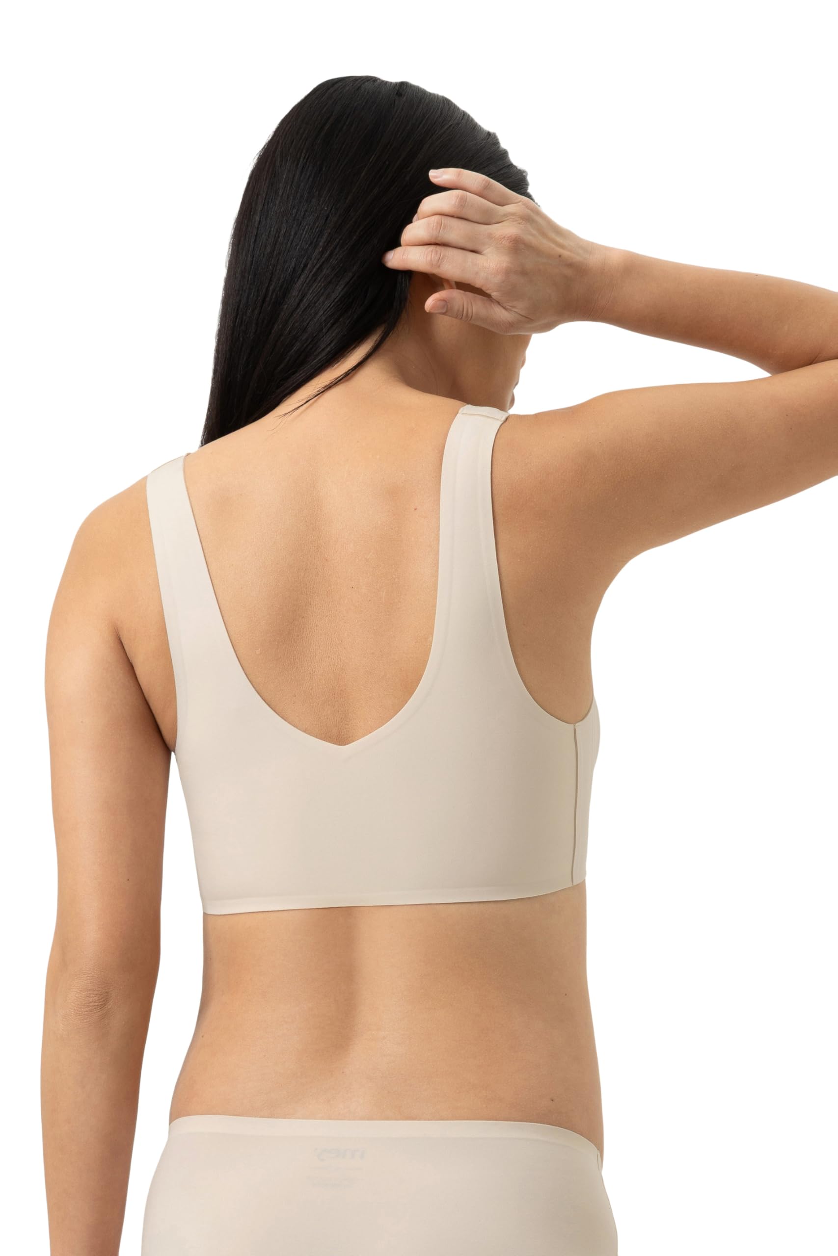Mey Damen Bustier: Mit herausnehmbaren Pads, Bügellos, Breite Träger, Extra flache Nähte, geklebt, Atmungsaktiv, Serie Simply Better Invisibles
