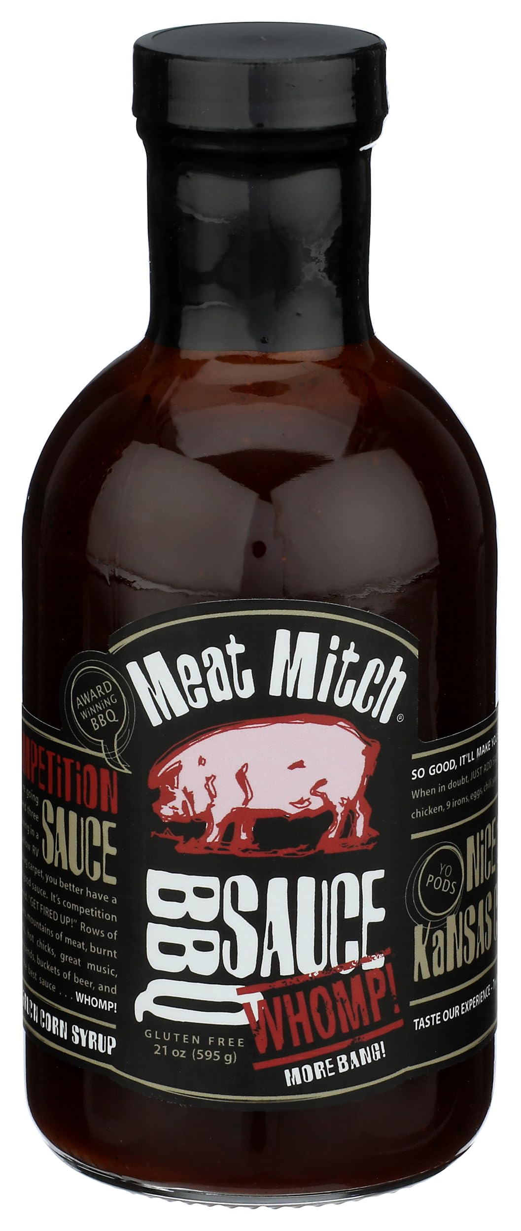 Meat Mitch WHOMP! BBQ Sauce, 21.0 Ounce | Kansas City Gourmet Competition Barbecue Sauce