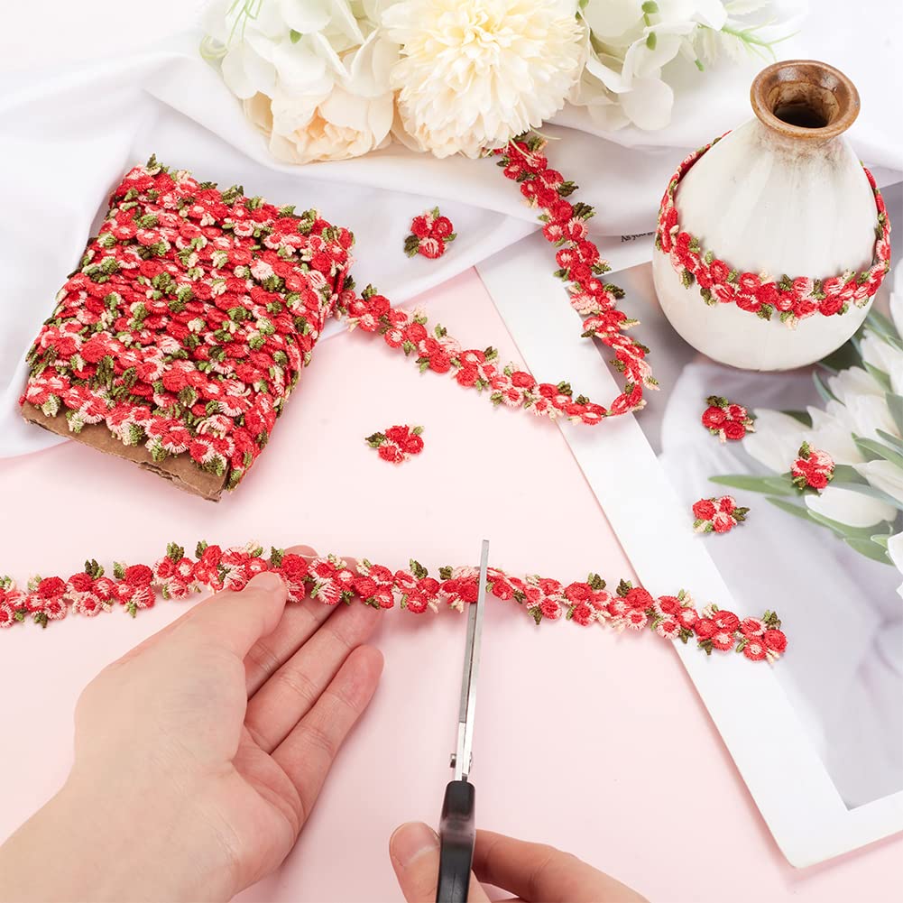 Amazon | PH PandaHall 手芸ブレード 刺繍 花柄 レースリボン カラフル