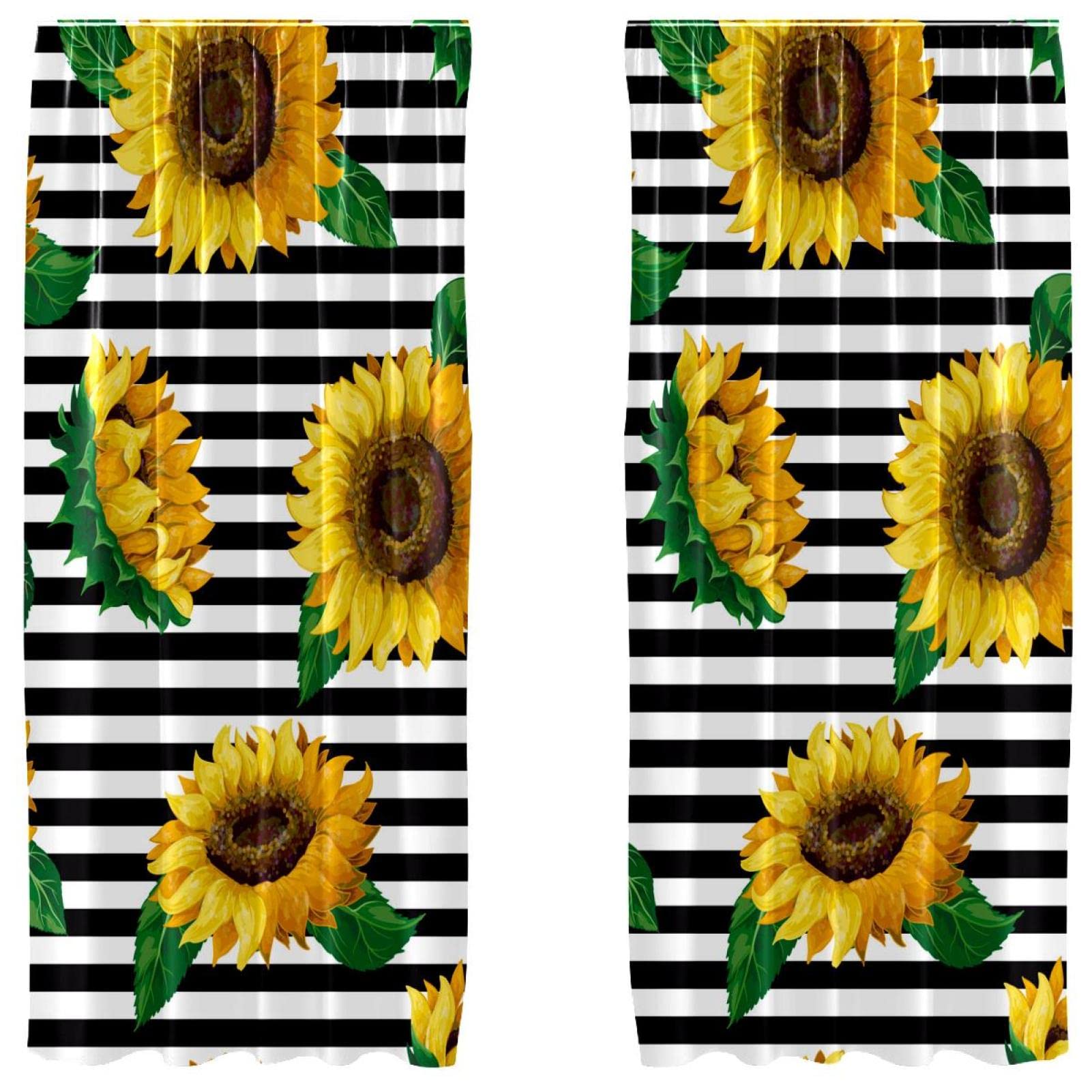 Rideaux occultants tournesol pour illuminer le salon et la chambre