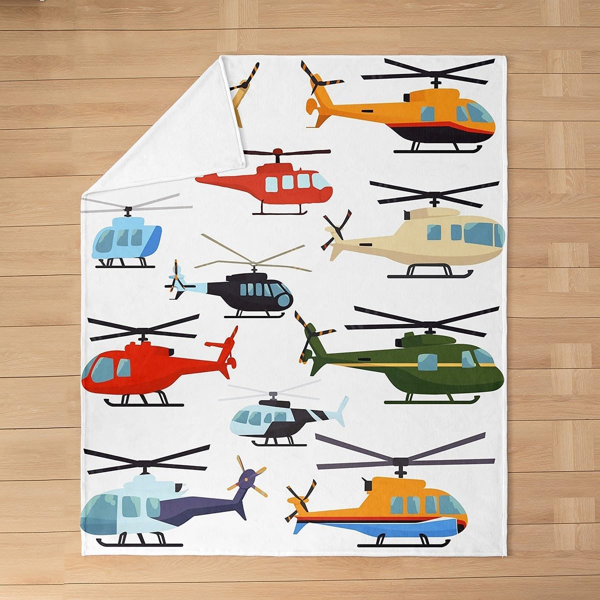 Kids Aircraft Blanket All Season,Child Cartoon Airplane Throw Blanket Throw 50x60,Boys Fighter Flight Helicopter Fleece Blanket Sofa Bed Couch Decor,Teens Army Theme Plush Blanket Lightweight
