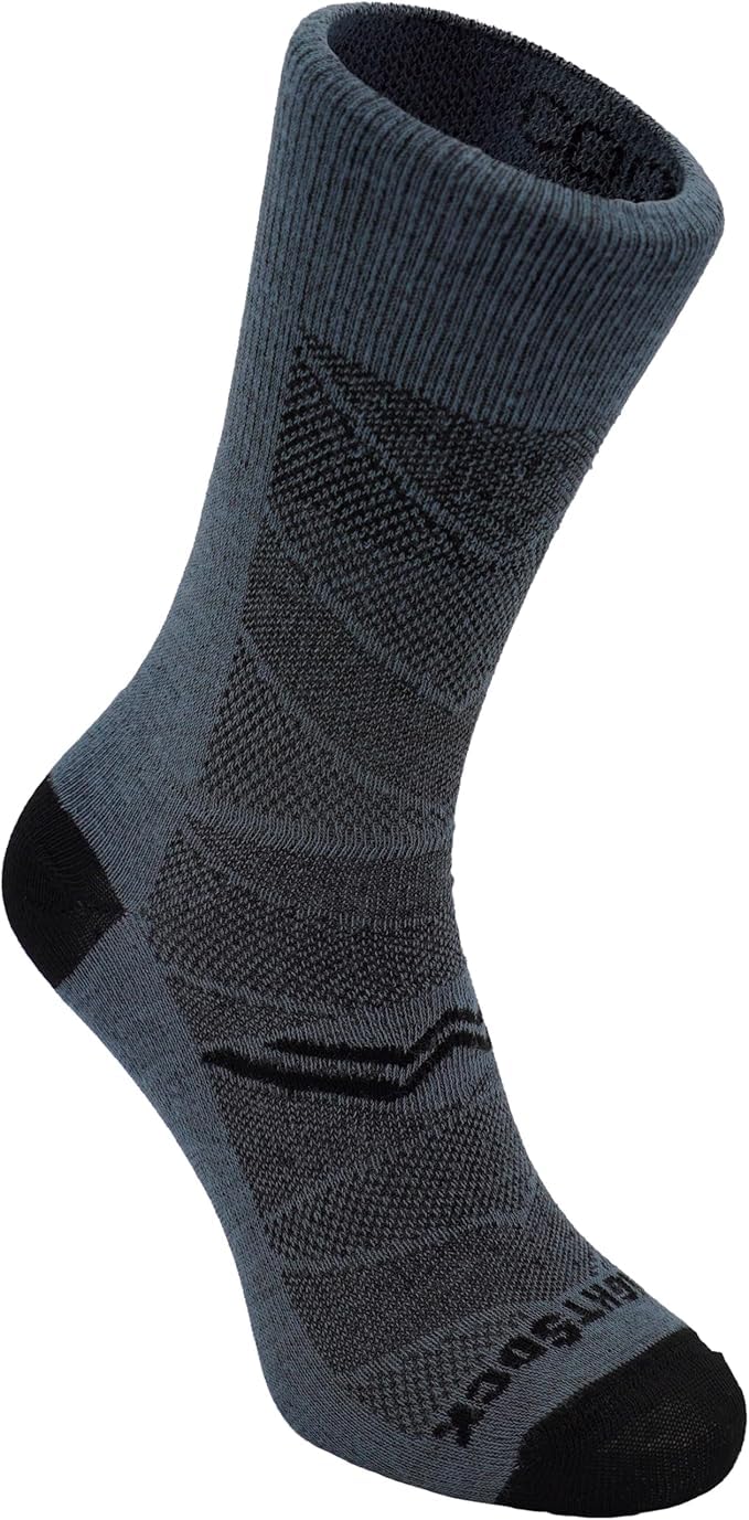 Wrightsock CoolMesh II Crew Anti Blister Socks – Double Layer Running Socks for Men & Women – Breathable Hiking Sock – Blister Prevention – Unisex Sport Sock – Eco Friendly & Made in the USA