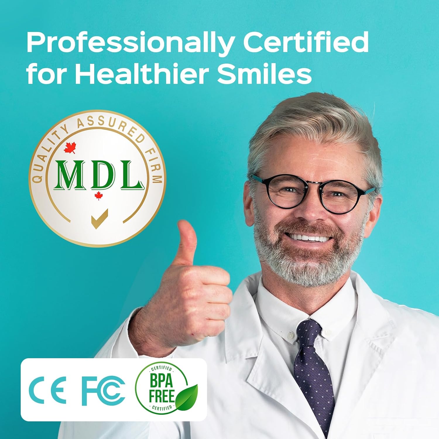 COSLUS Water Portable Flosser for Teeth: Electric Flosser for Braces, Sensitive Teeth, Gums - Advanced 10 Pressure Settings for Multiple Users, Cordless for Travel, MDL, BPA-Free, Black, E40(WFP14) - Image 2