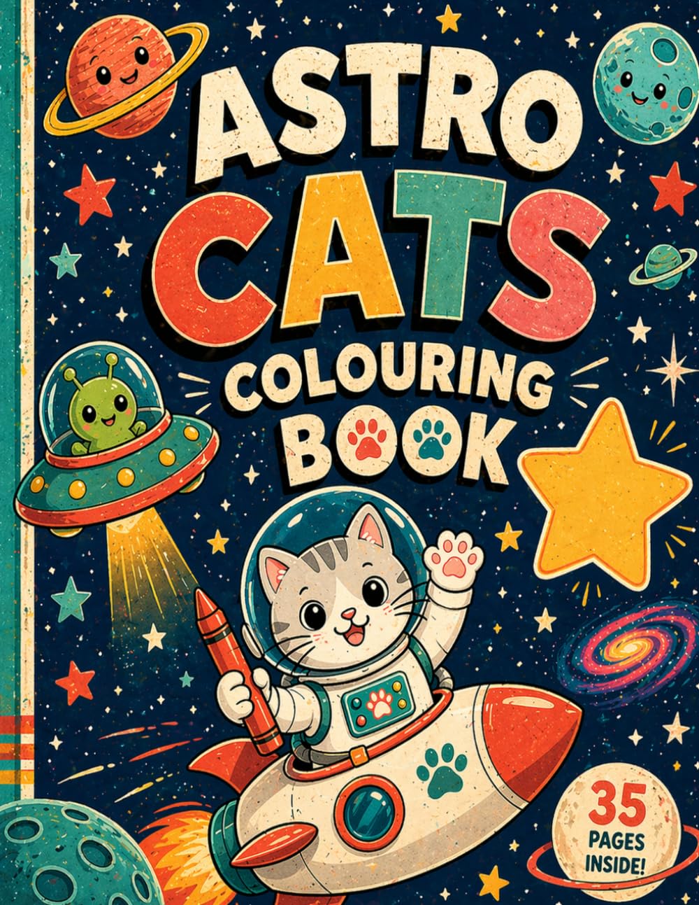 AstroCats: Colouring Book (Whiskered Worlds)