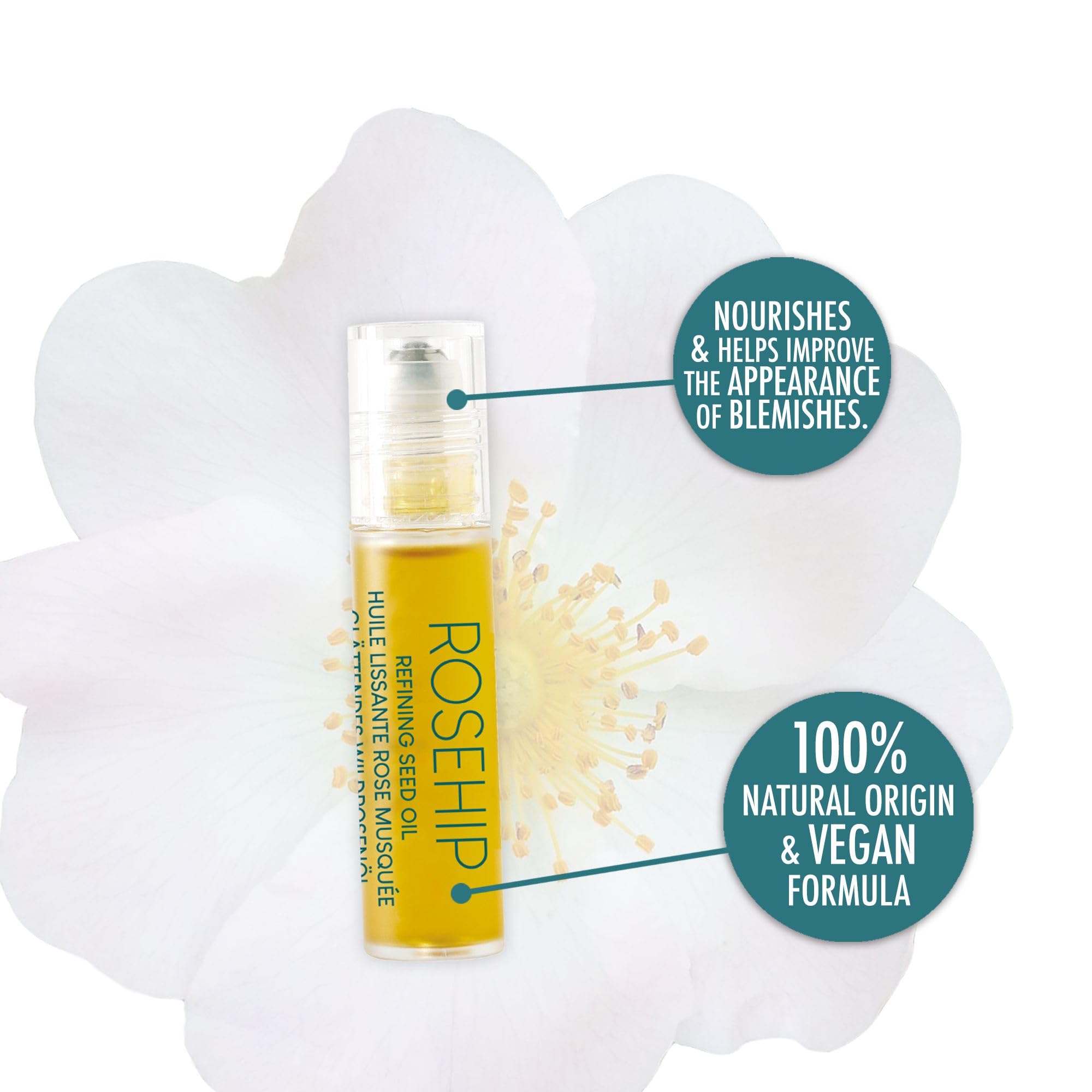 L'Action Paris Rosehip Refining Seed Oil, Nourishing and Moisturising Natural Face Oil to Help Improve Blemishes - Image 2