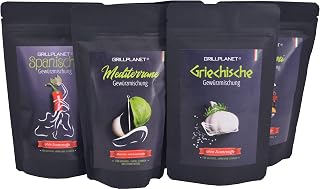 Grillplanet BBQ Rub Set mit 6 Aromabeuteln a 100g – Grill Gewürz in bester Qualität