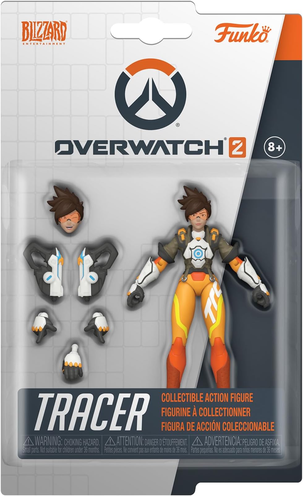 Funko Action Figure: Overwatch 2 - Tracer 3.75'' - Collectable - Gift Idea - Official Merchandise - for Boys, Girls, Kids & Adults - Video Games Fans