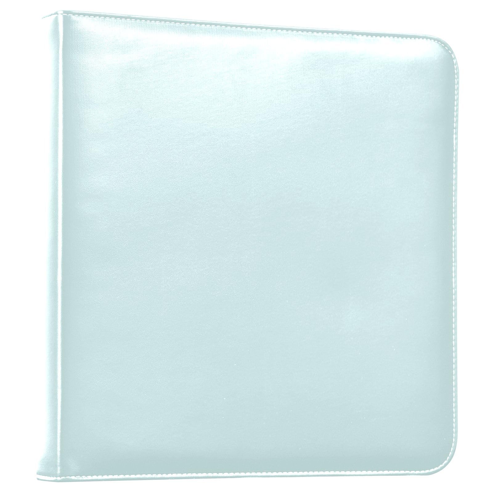 Photo Albums Light Cyan Aqua Leather Album with 20 Refillable Self-adhesive Sheets Photo Page 4x6 for 3 Ring Binder