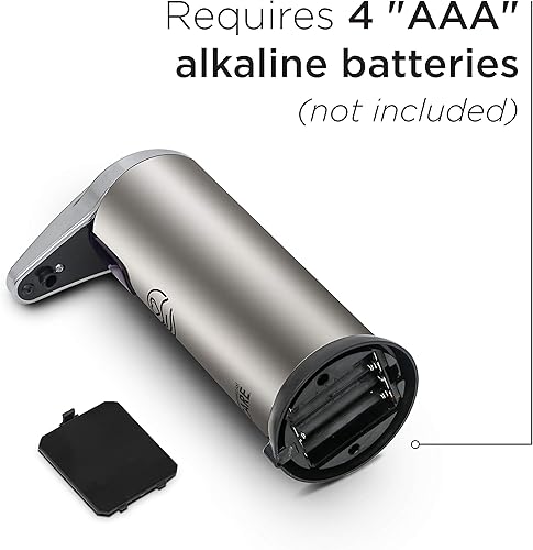 Miniatura 4 de Dispensador de jabón sin contacto, desinfectante de manos, dispensador automático de jabón a pilas con diseño antigoteo, sensor de movimiento,