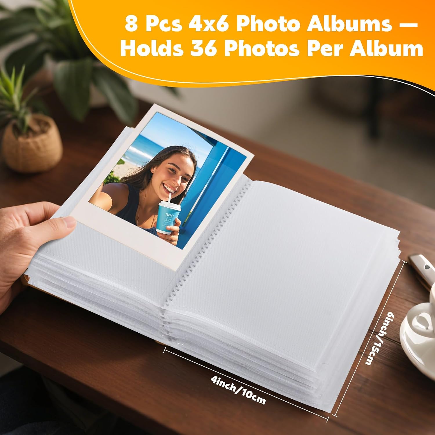 MAQIHAN 8 Pack 4x6 Photo Albums - Small Photo Album 4x6 Picture