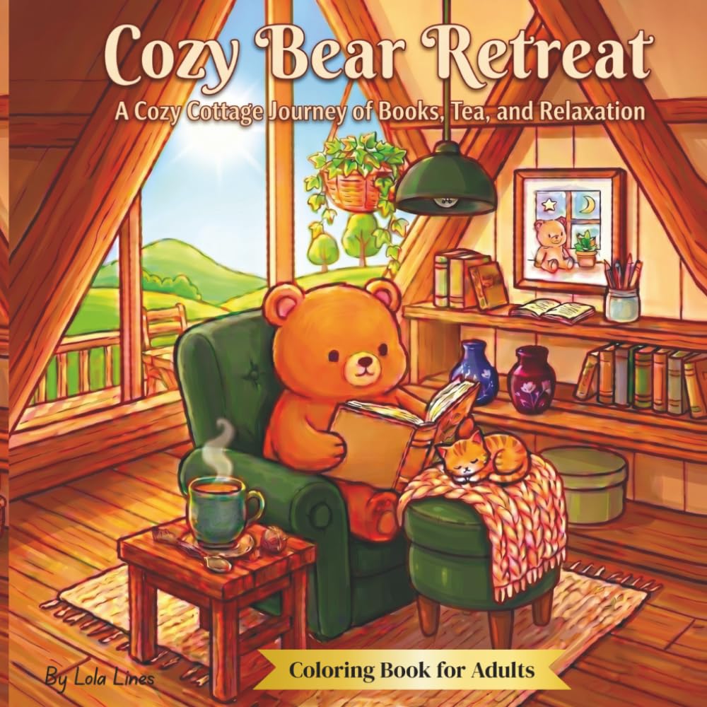 Cozy Bear Retreat: Cottage Journey of Books, Tea and Relaxing Moments