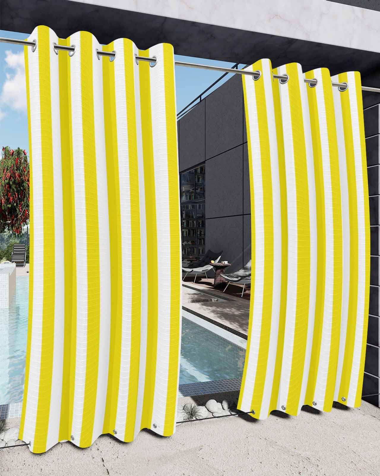 Waterproof Curtains Outdoor Black White Striped Outdoor Curtains For Patio  Waterproof,Grommet Privacy Curtain Drapes Weatherproof Curtains For Porch  Gazebo Pergola Cabana 2 Panel 54x84inch Contemporary Minimalist Geometric Patio  Curtains Outdoor, image size:1280x1600
