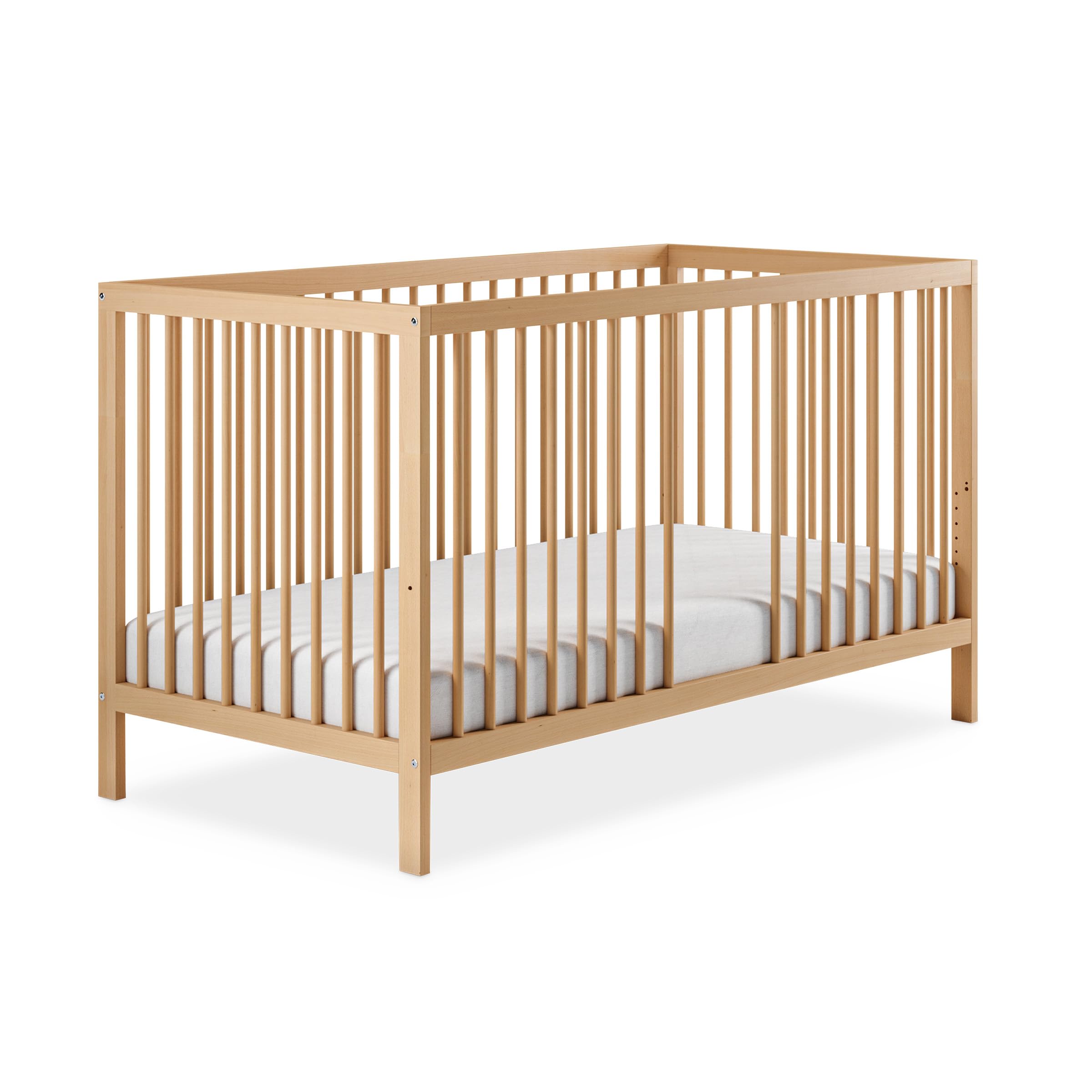 Ehrenkind Babybett PUR aus massivem Buchenholz – flexibel höhenverstellbar mit entnehmbaren Stangen