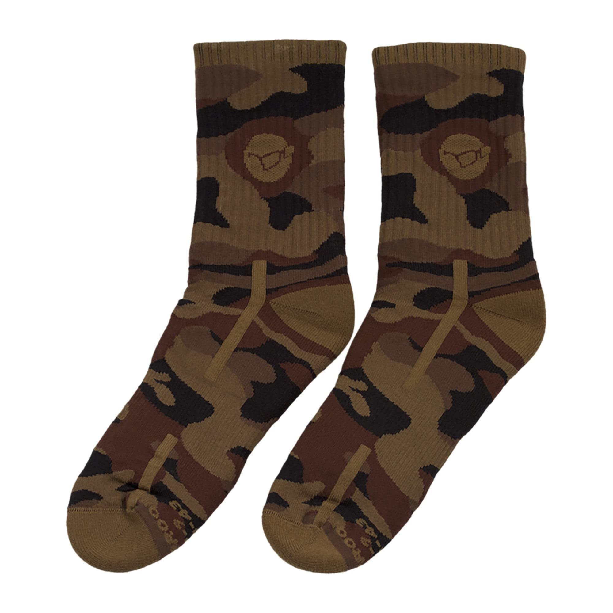Korda Camouflage Waterproof Socks - Heavy Duty, Breathable, Three-Layer Design for Fishing | Fits UK Size 10-12 | Durable, Warm, Comfortable, Anti-Slip Sole