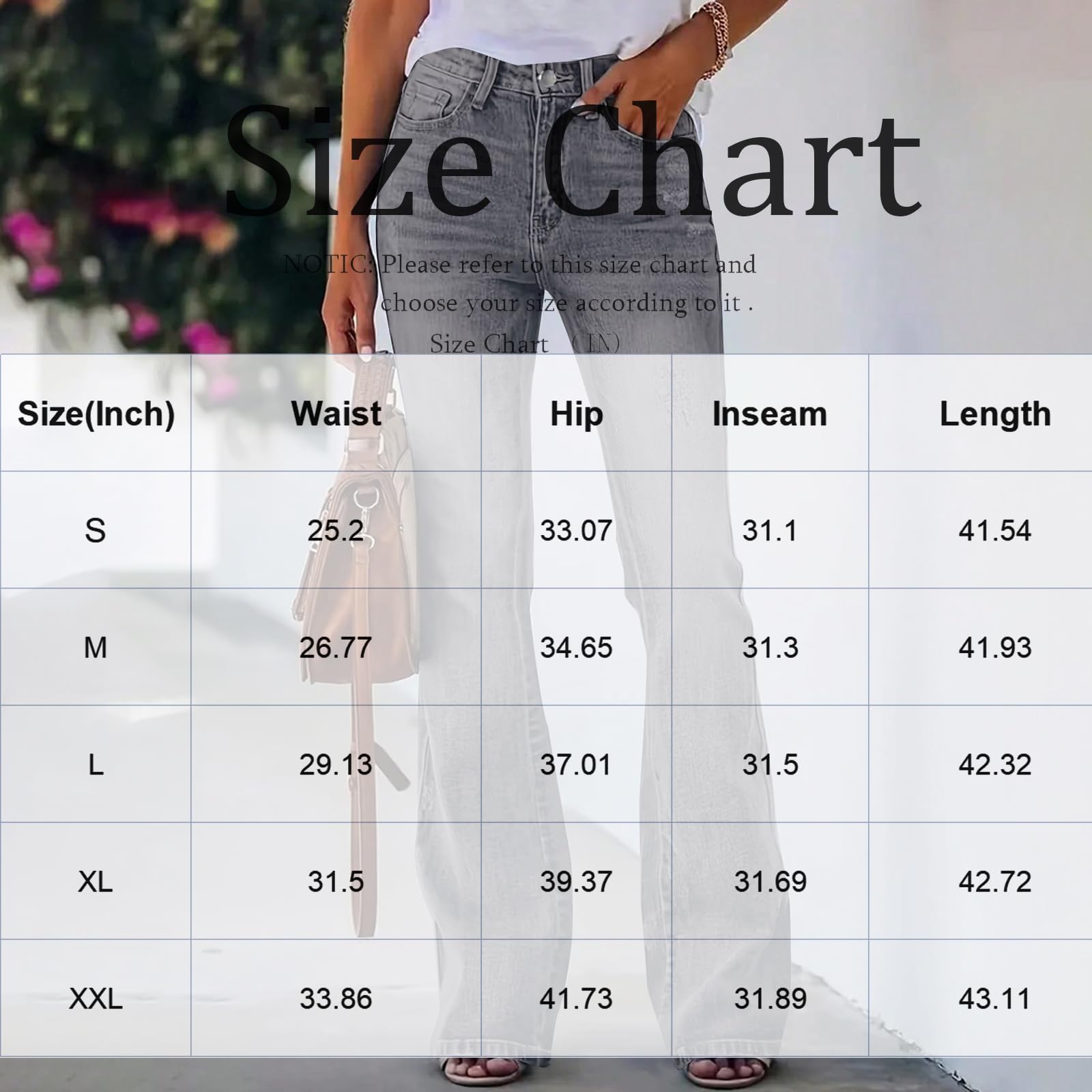 Wide Leg Jeans Damen High Waist Flared Jeans Stretch Schlaghose 70er Jeanshose Lang Freizeithose Weites Bein Bootcut Hippie Hose Elegant Damenhose Bequem Vintage Schlupfhose Trousers for Women