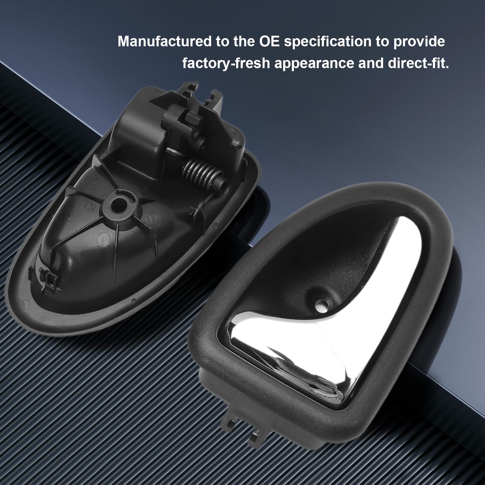 Maniglia Interna Portiera Anteriore Destra Per Renault CLIO 3 (2005-2009) - Kit Di Ricambio In PC/ABS