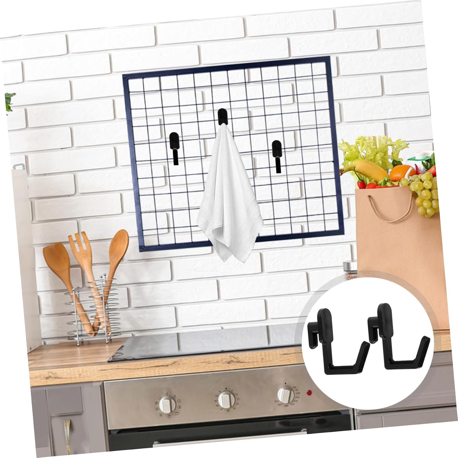 Cabilock 30pcs Pegboard Hooks Sturdy Utility Hooks for Garage Kitchen Office Organization Easy to Install Pegboard Hangers for Storing Tools and Accessories