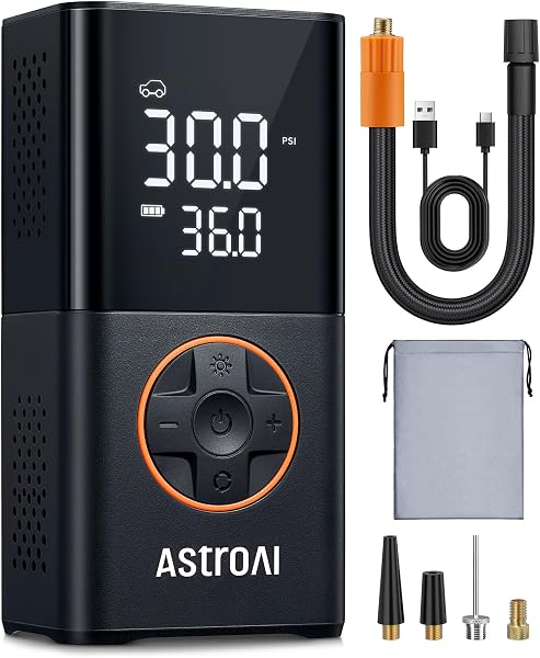 AstroAI Compresor de Aire Portátil Naranja