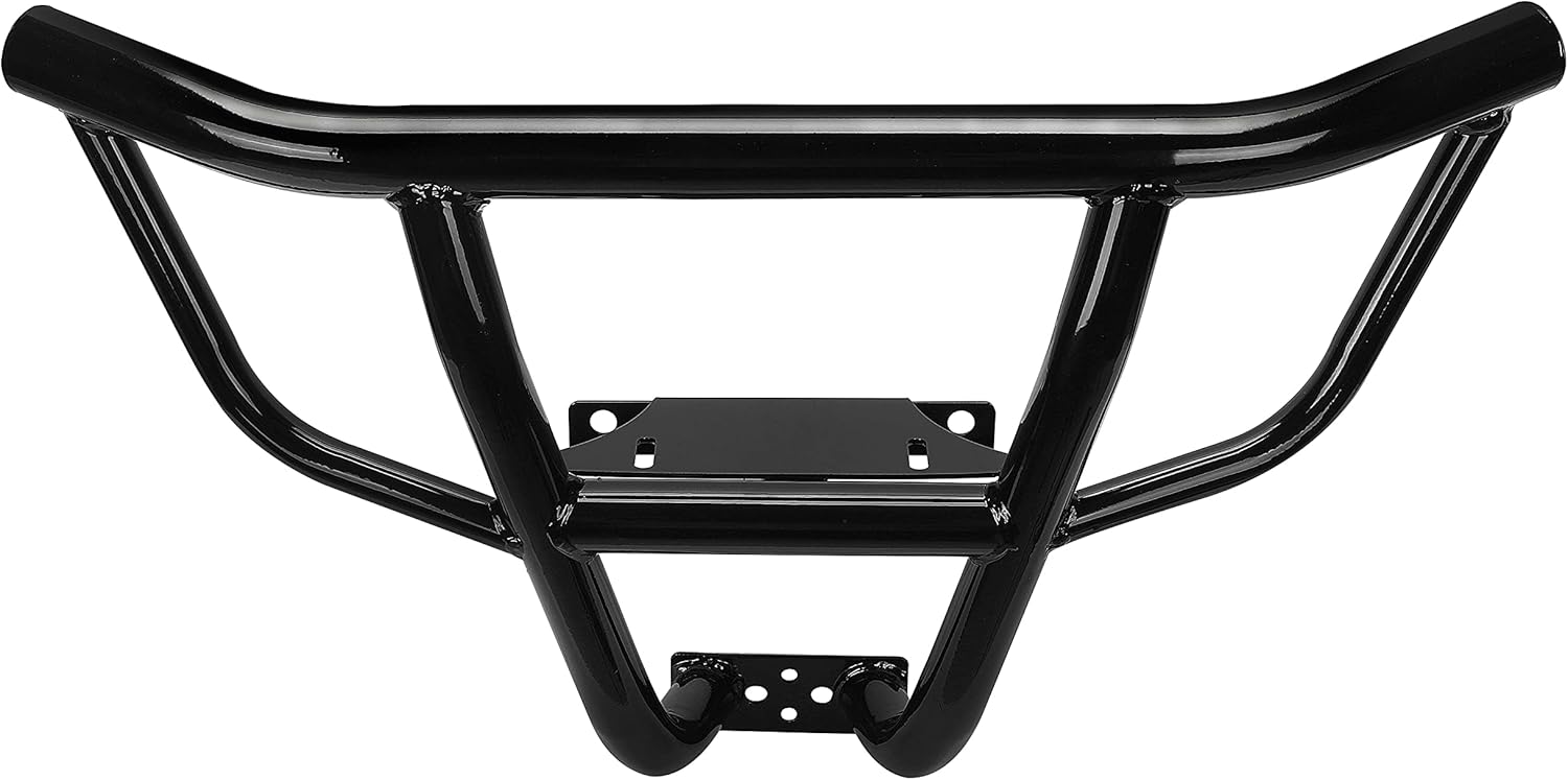 ALMULOO Front Bumper Brush Guard Compatible with 2014-2023 Polaris RZR 1000 XP 4 Turbo S Black Steel Heavy Duty Accessories