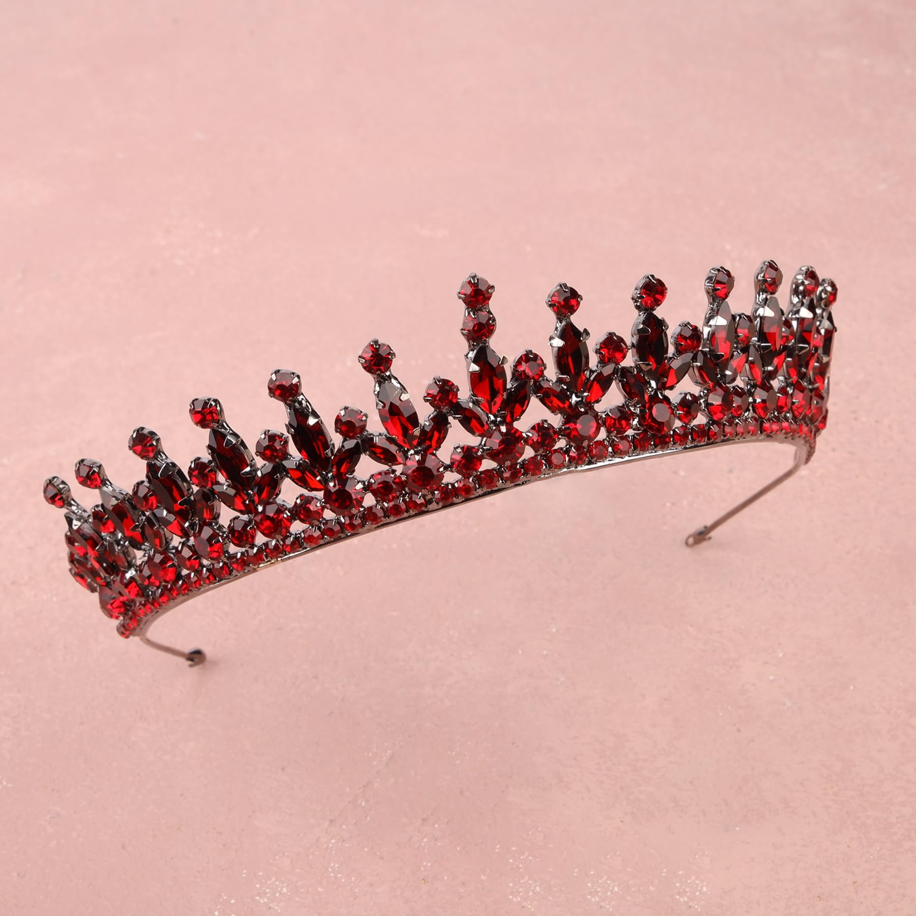 Limelia Damen-Tiara für Henna-Hochzeit, Party, Glitzer-Haarschmuck für Braut, Geburtstag, Festzug, Abschlussball, Halloween, Cos-Play, Weihnachtsfeier