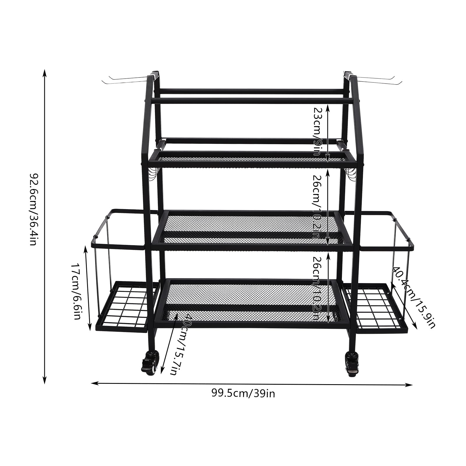 Panier En Métal Pour Tapis De Yoga Avec Roulettes, Panier De Rangement