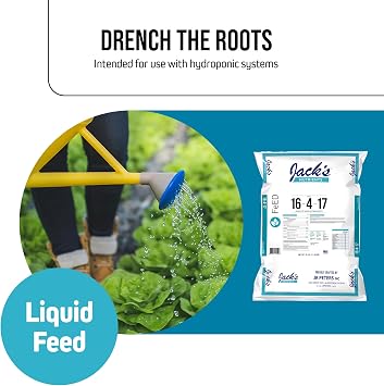 Jack's Nutrients 16-4-17 Hydroponic Fertilizer, 25lb