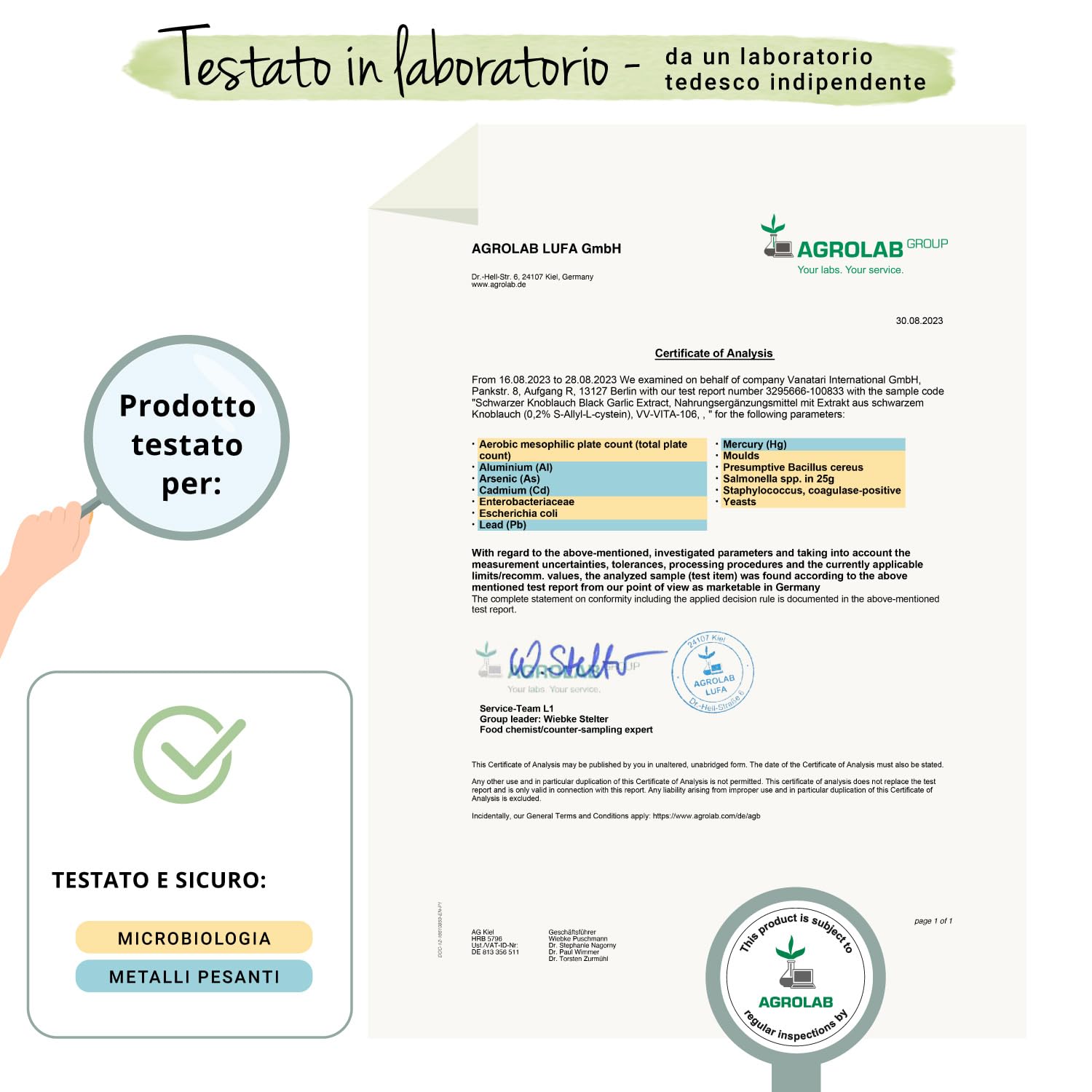 Aglio Nero Fermentato | 22.500 mg (15:1) | con 0.2% di SAC (S-allicisteina) | Capsule Inodore | Vegano e Senza Additivi | Vegavero®