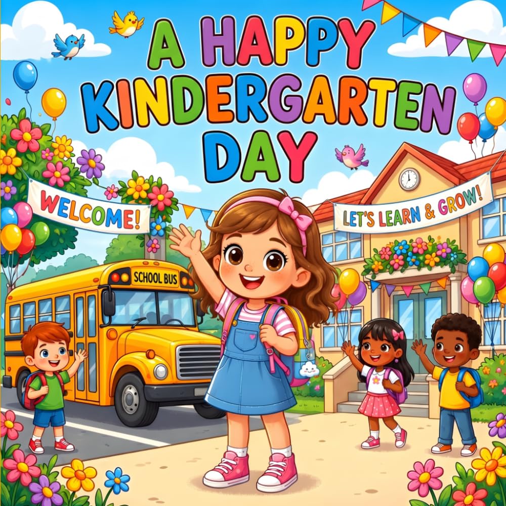 A Happy Kindergarten Day Books for Kids: A First Day of School Story That Helps Children Feel Ready to Learn