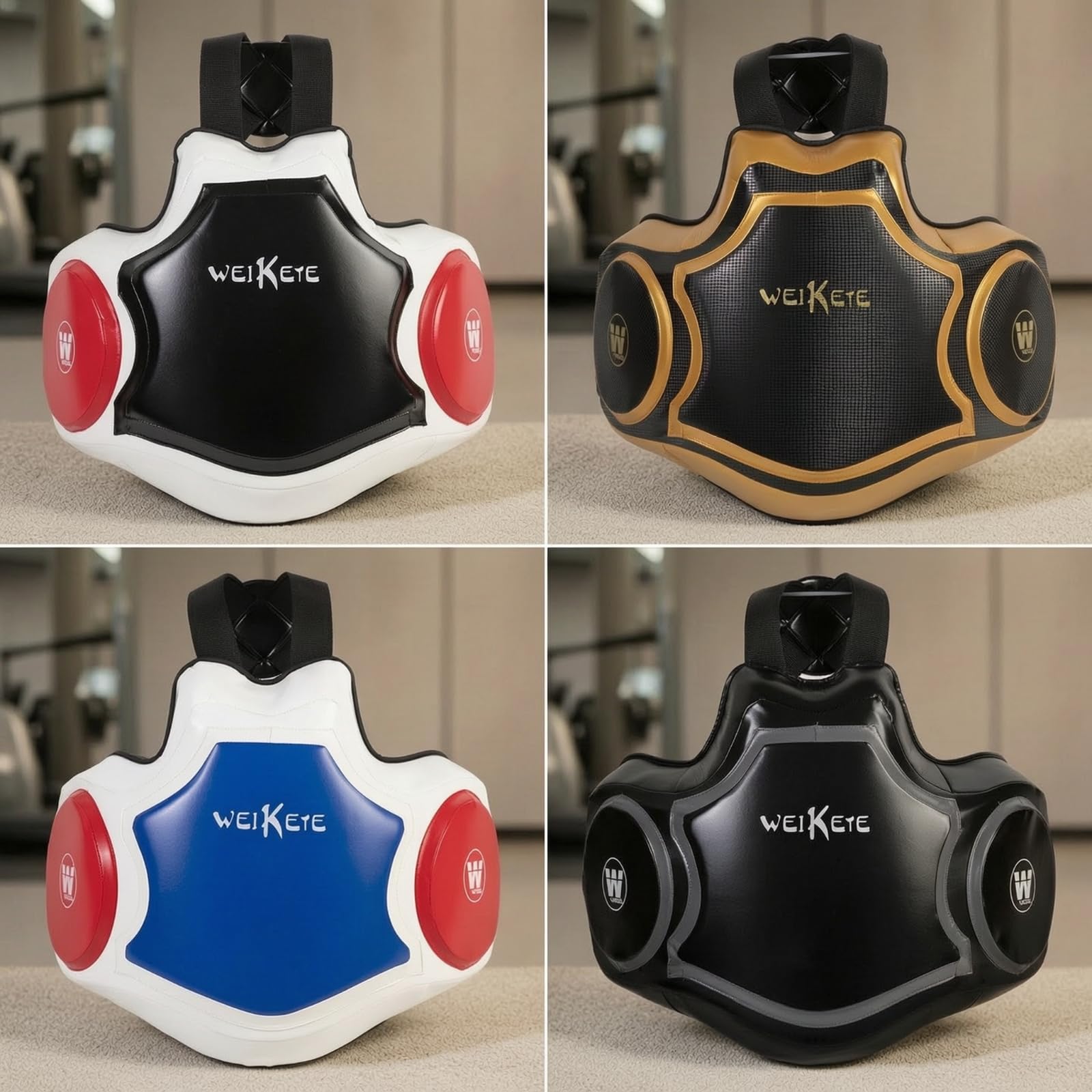 LOVIVER Plastron de Coque d'Entraînement, Noir