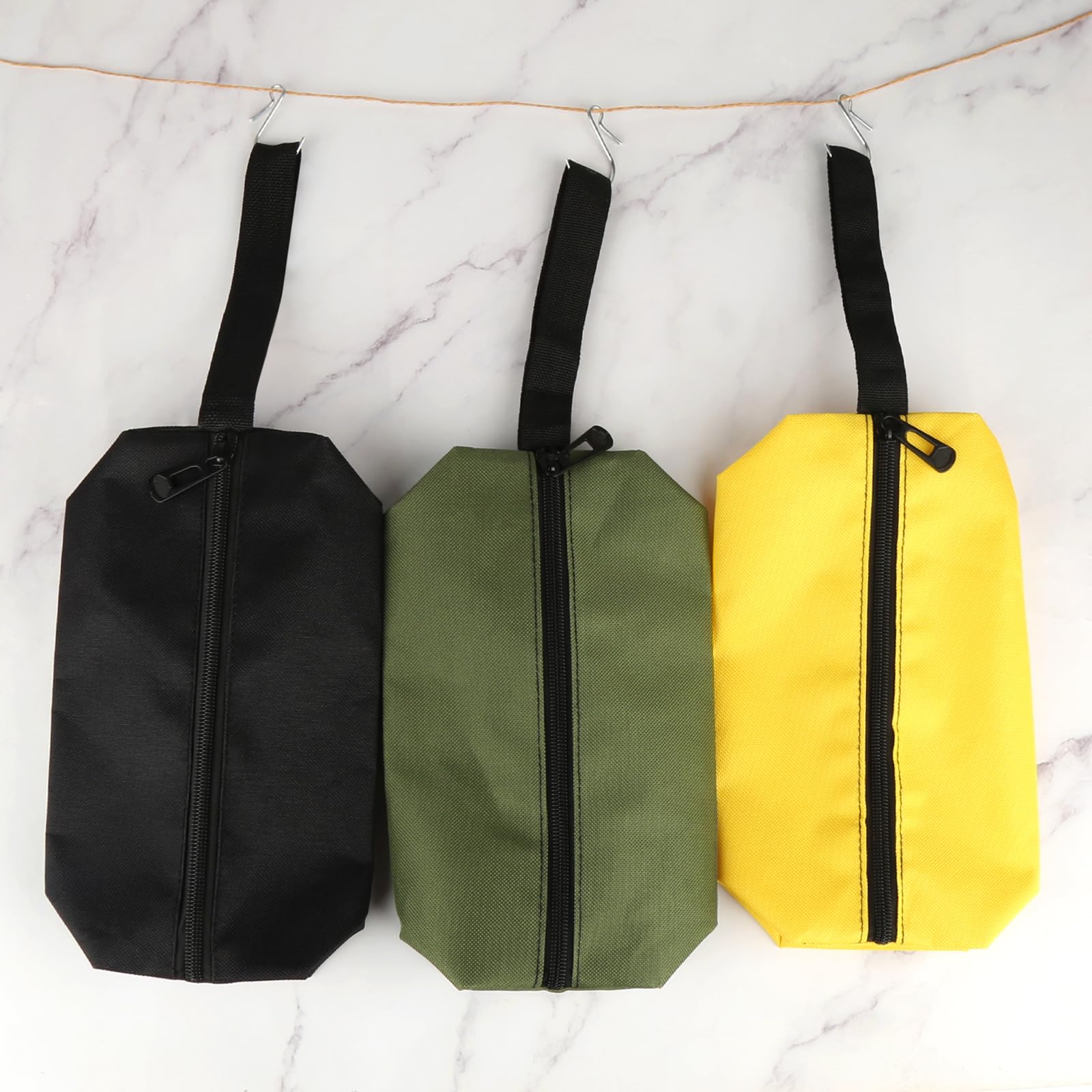 2 Stuks Transparante Gereedschapstas - Waterdichte PVC Tool Bag Met Haken 30x18x4 Cm