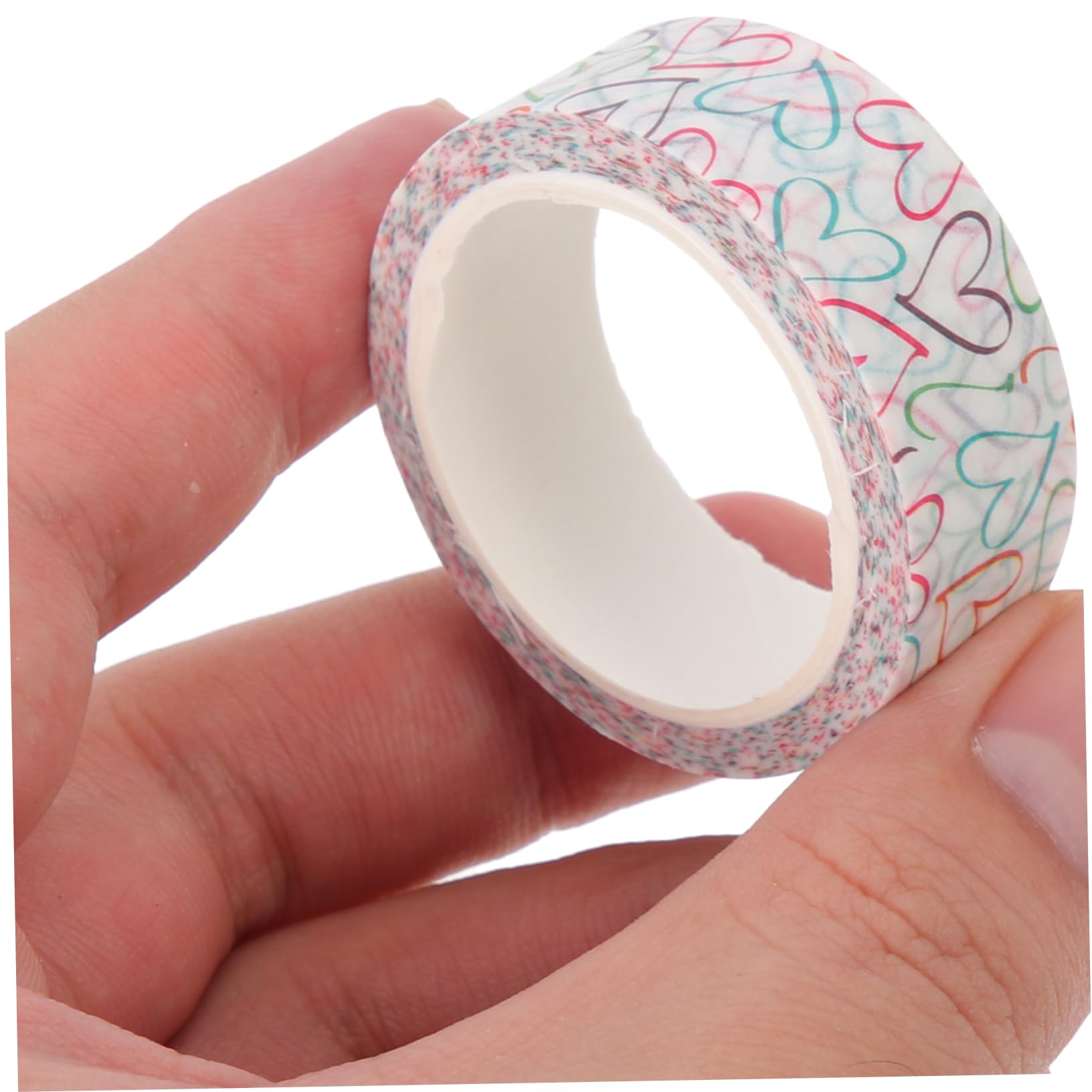 Housoutil 3 Sätze Bunte Herzmuster Klebeband Dekoratives Washi Tape Für Scrapbooking Diy Und Bastelprojekte Vielseitig Einsetzbar Und Einfach Zu Handhaben 10 Rollen * 3