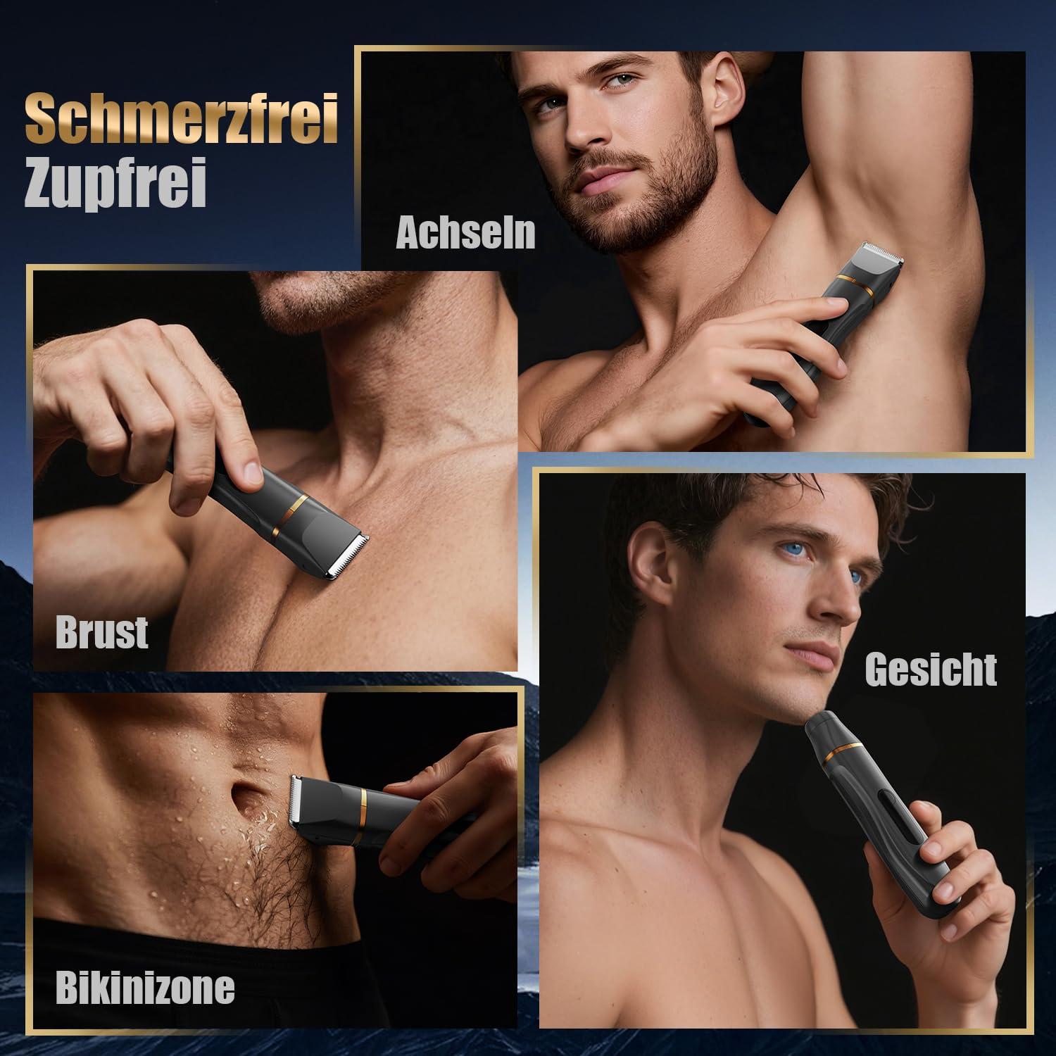 Intimrasierer für Frauen, Rasierer Damen Intimbereich Sanft, 2 in 1 Elektrischer Damenrasierer, Bikini Trimmer für Körper & Gesichtshaare Bräutigam Wasserdicht, Damen Rasierer, Präzisions-Trimmer