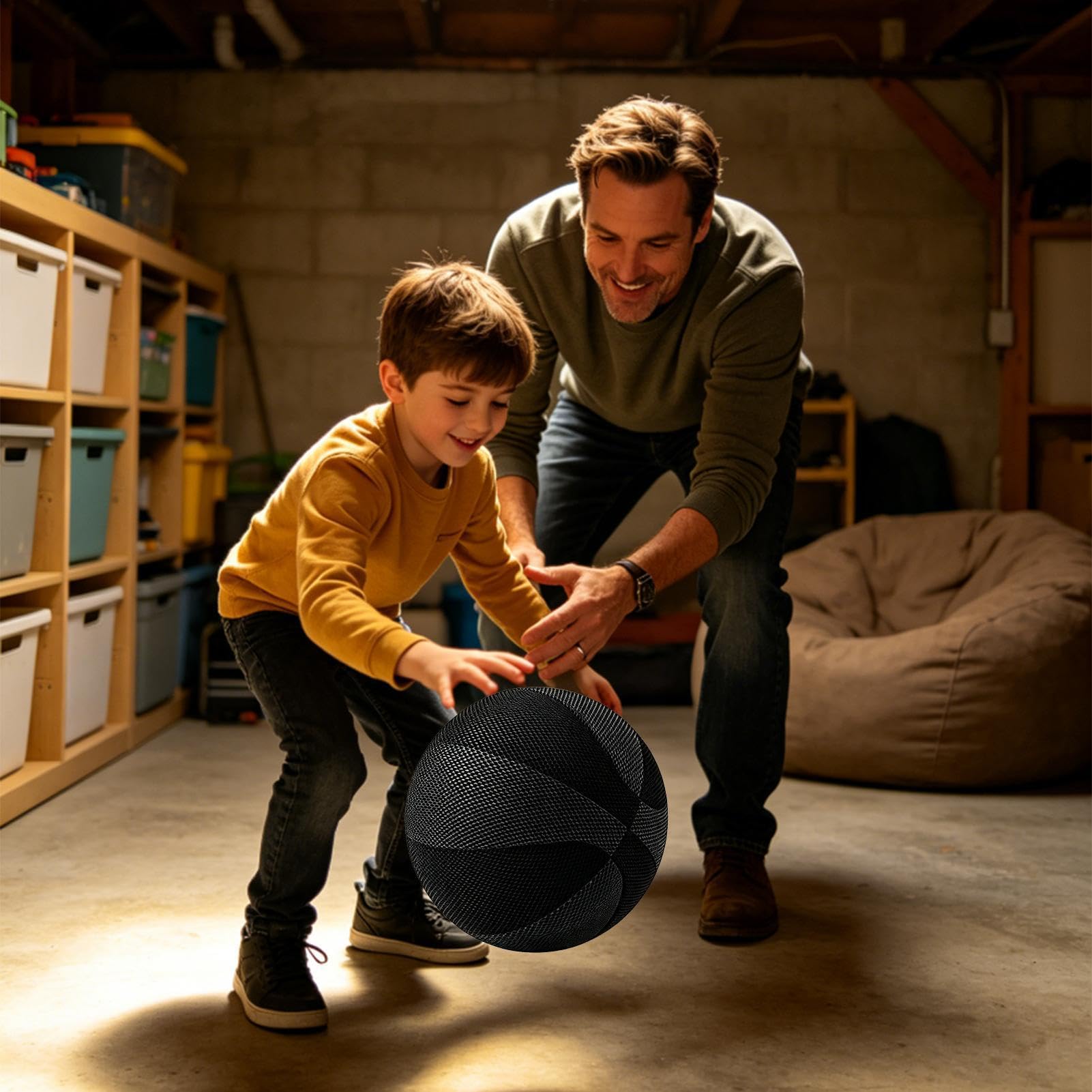 Baloncesto Silencioso Interior Pelota de Bote Alto con Sensación Realista y