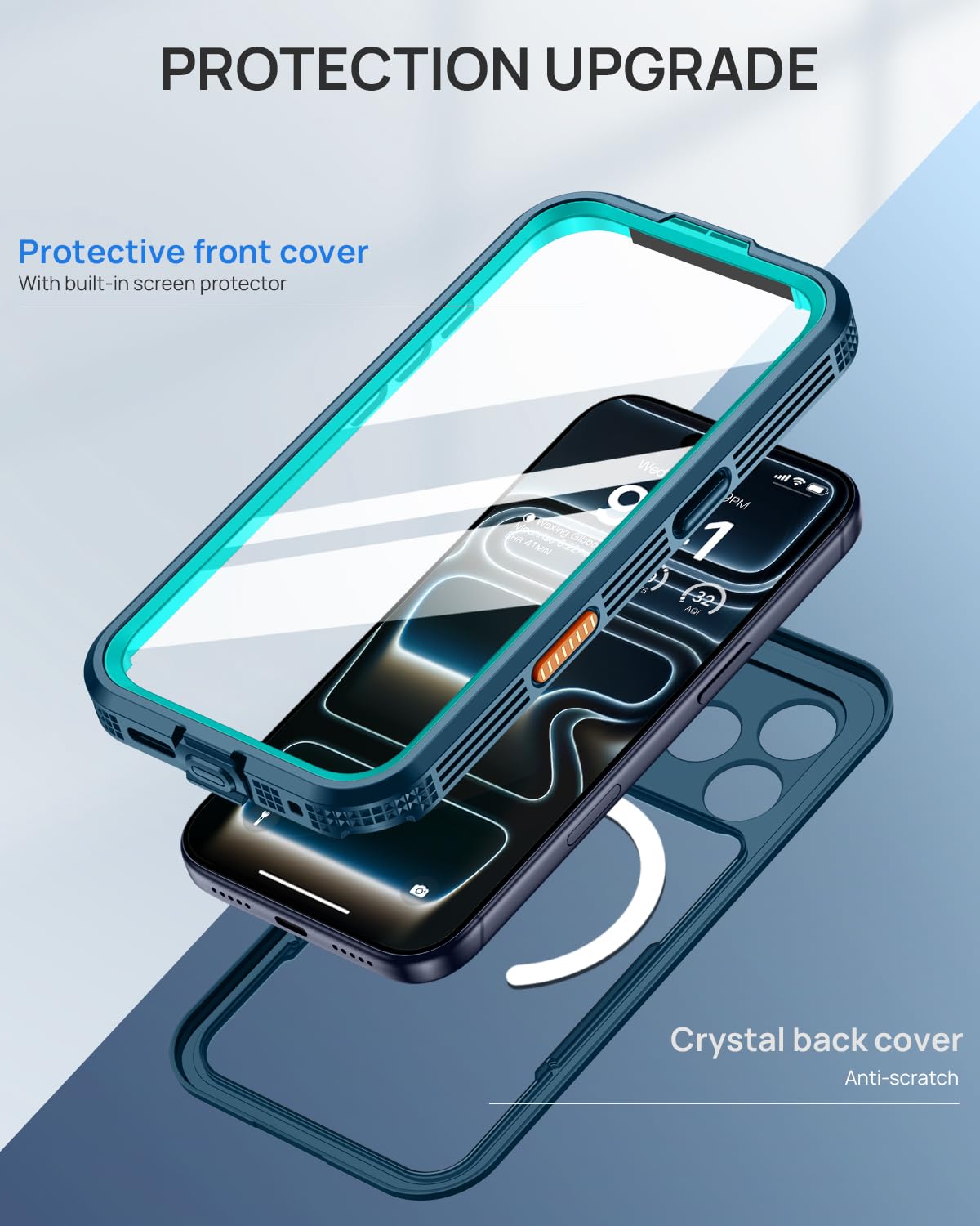 Lanhiem IPhone 12 Pro Max Metal Case, Heavy Duty Shockproof - View #13