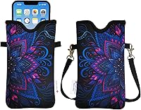 Vista 75 de Tainada Funda de neopreno para teléfono para hombres y mujeres con correa cruzada/cordón para el cuello para iPhone 17/16/15 Pro Max, Air, 16/15