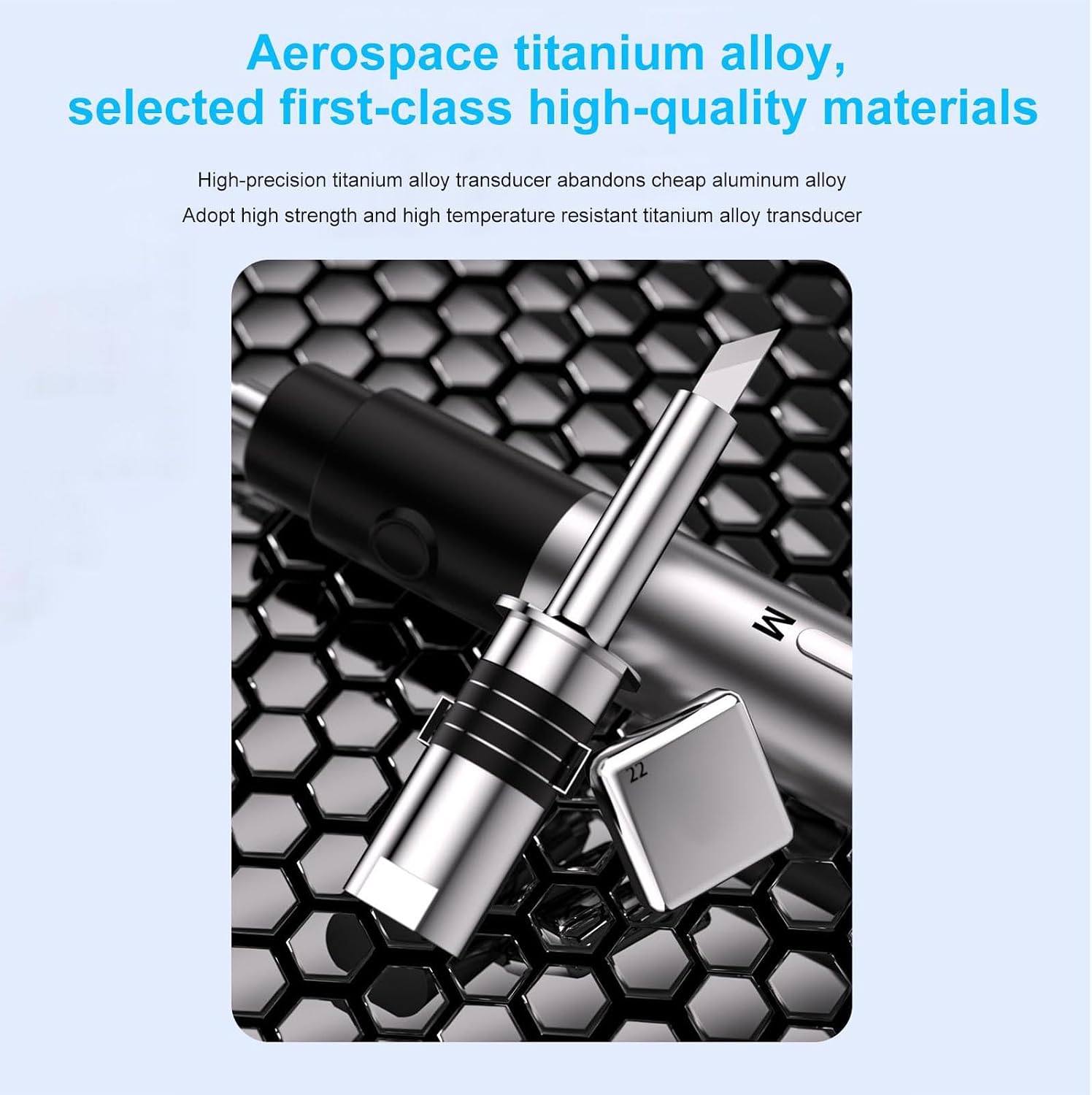 fosa Ultrasonic Cutter, 40 KHz, 3 Speed Adjustable with Alloy Blade Tip, Ultrasonic Knife, for 3D Printing, Plexiglass PCB Carbon Fiber Leather (FS-S1)